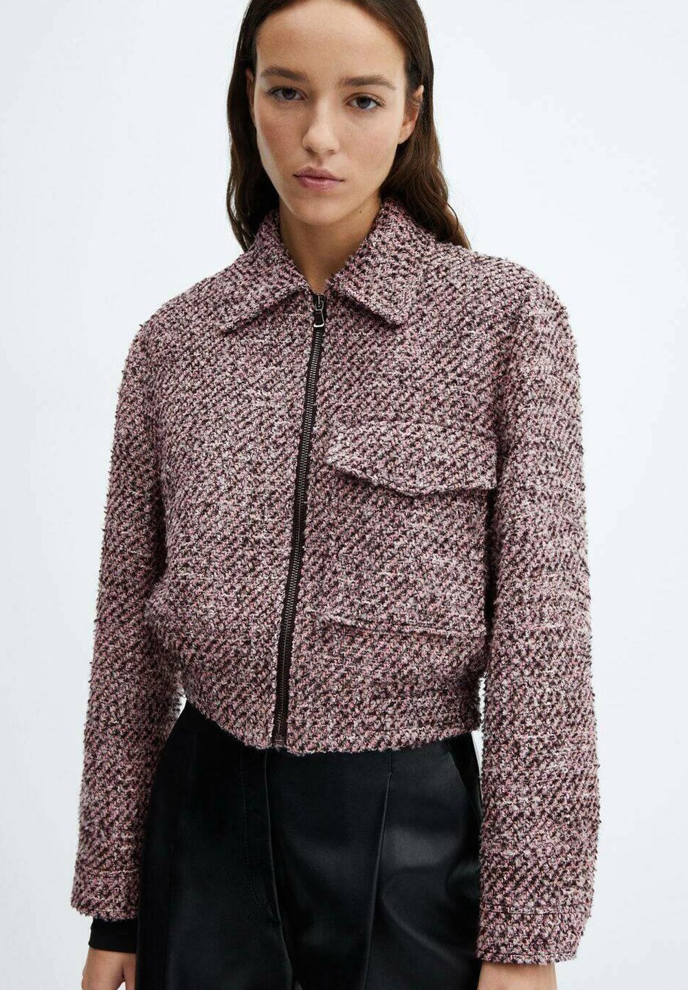 Mango GRACE - Summer jacket - pink/mottled pink