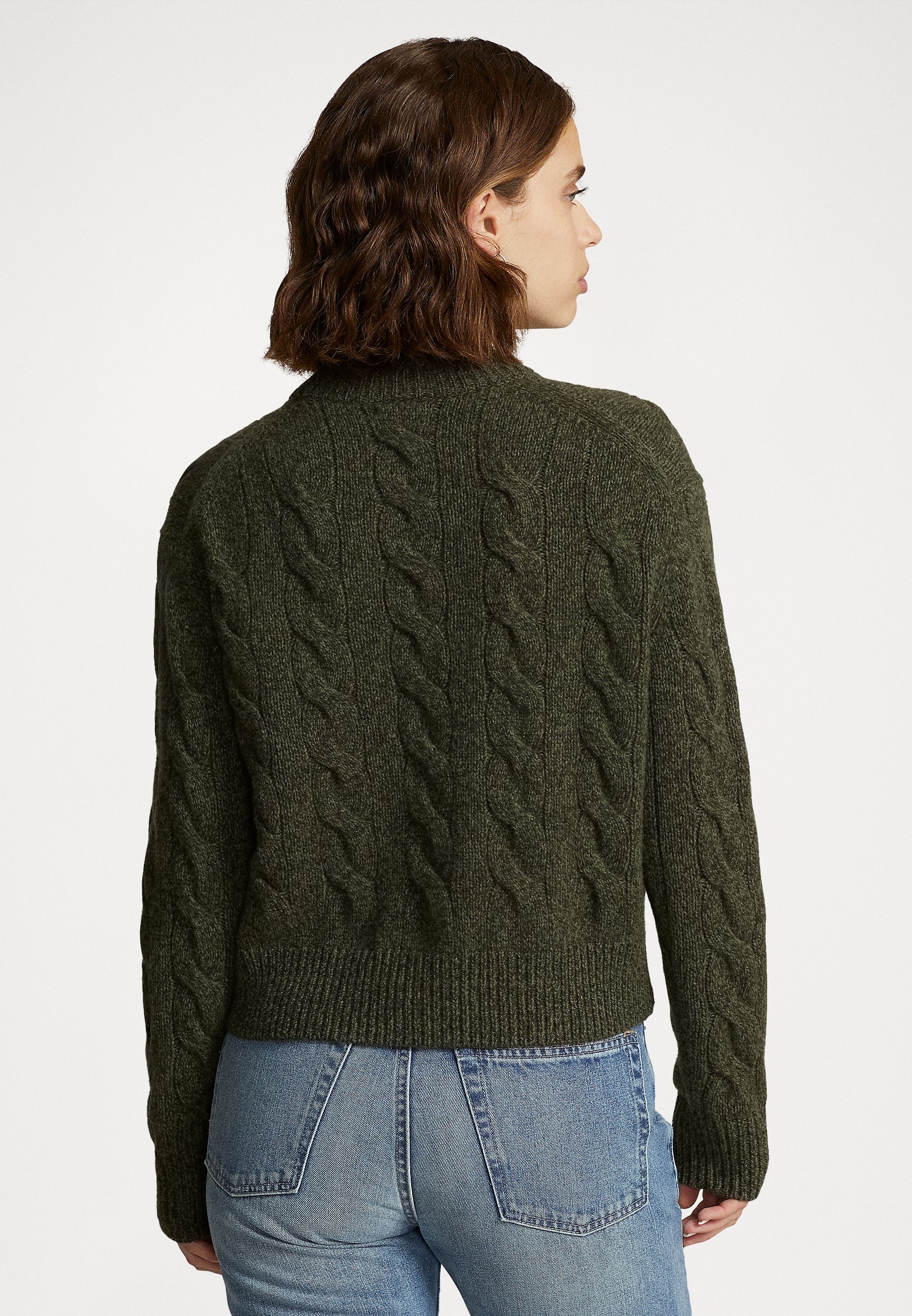 Polo Ralph Lauren LONG SLEEVE - Jumper - olive marl/olive