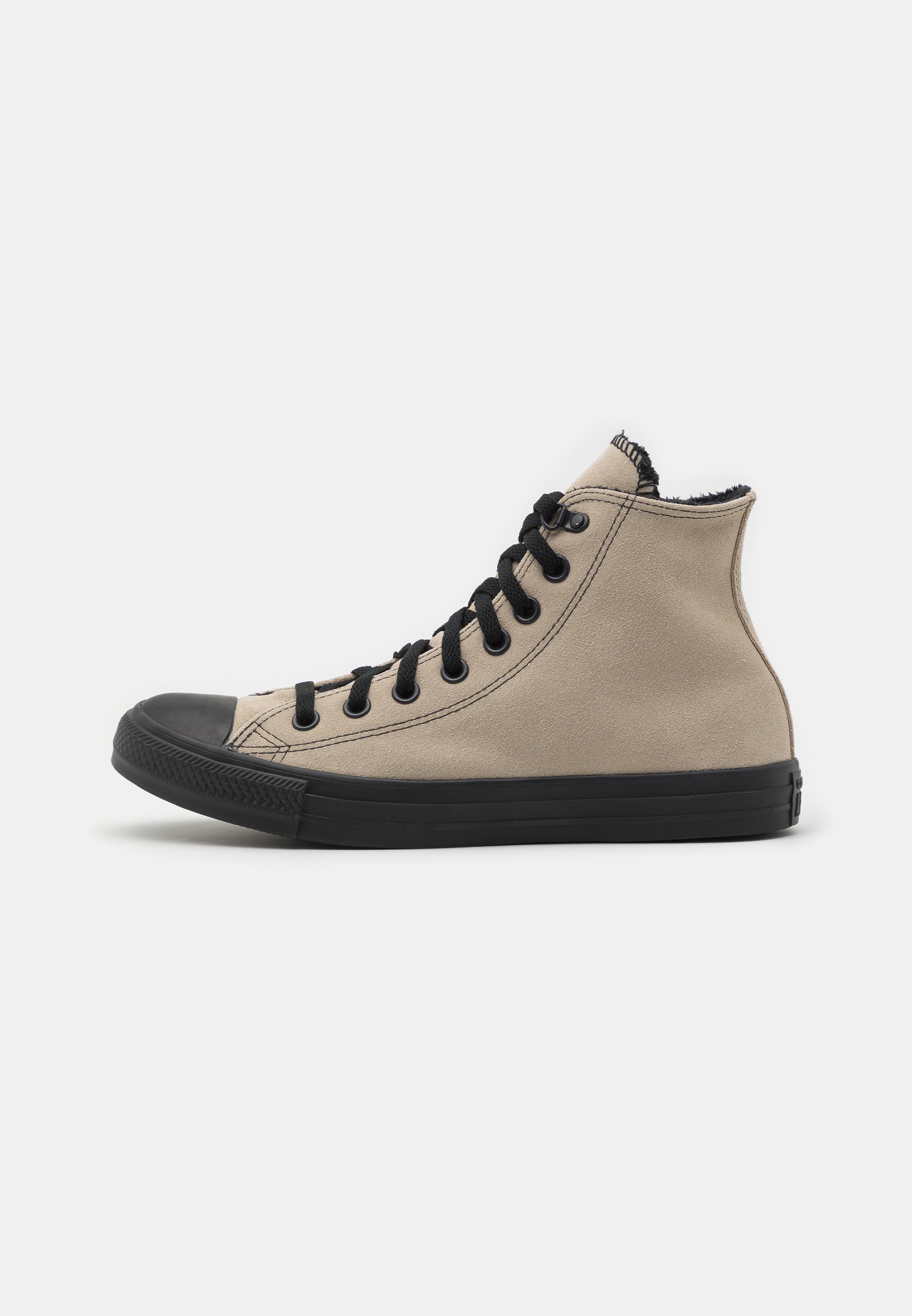 Converse CHUCK TAYLOR ALL STAR WARM ESSENTIALS UNISEX - High-top trainers - beach stone/black/beige
