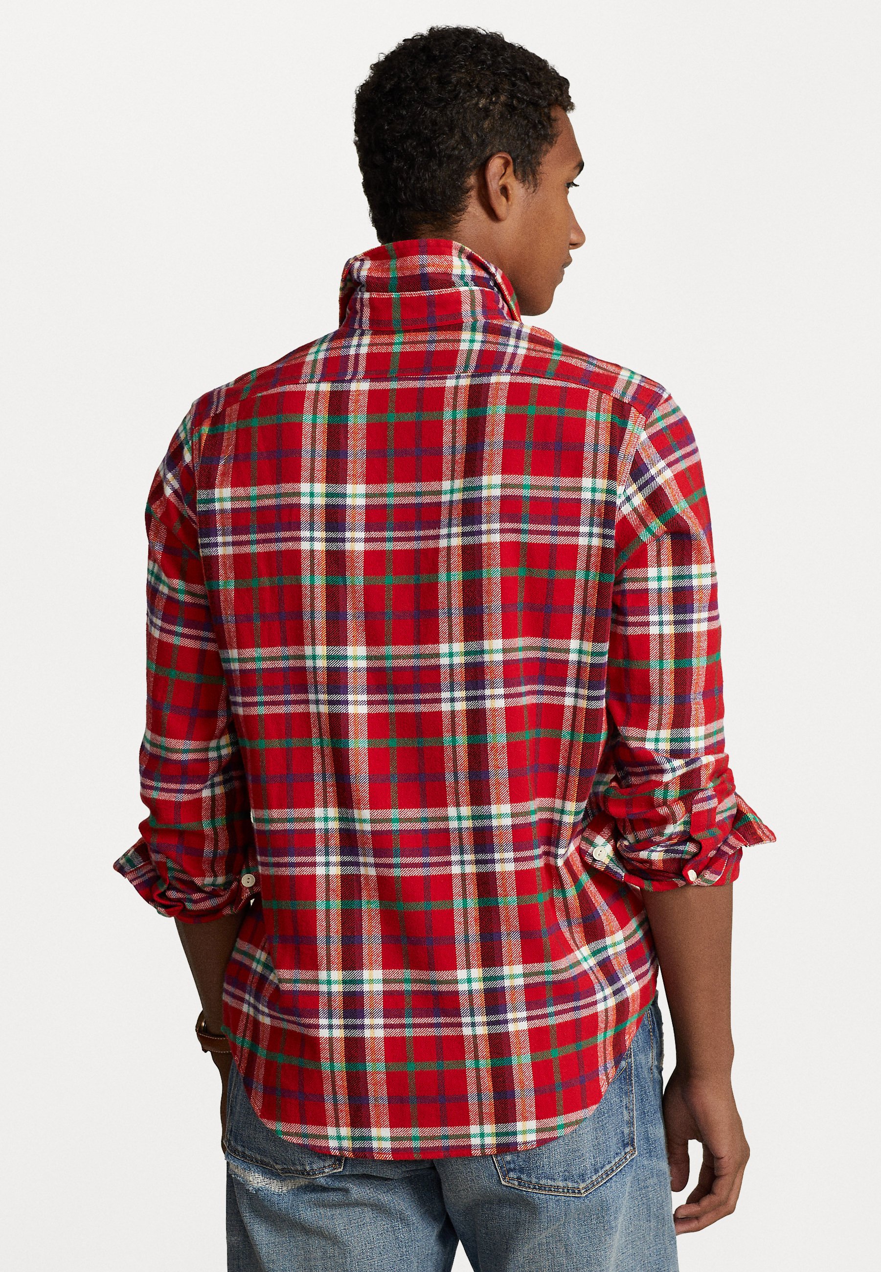 Polo Ralph Lauren LONG SLEEVE - Shirt - red/white/red