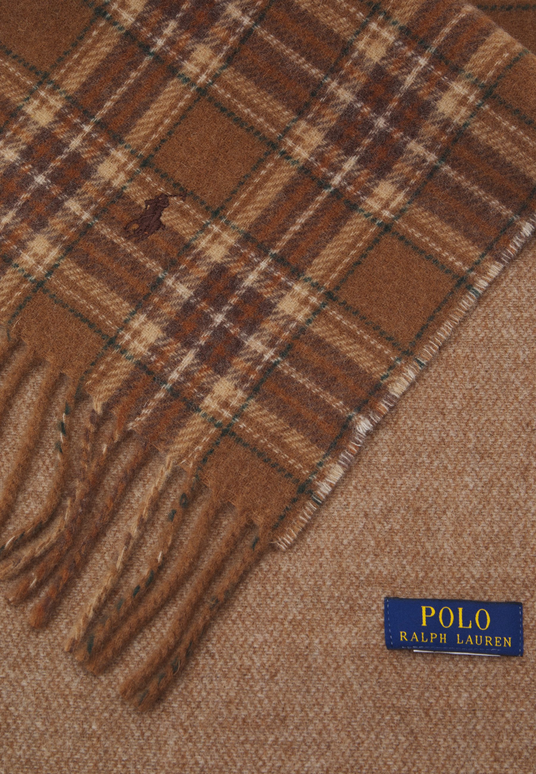 Polo Ralph Lauren GENTS SCARF UNISEX - Scarf - camel/brown plaid/camel