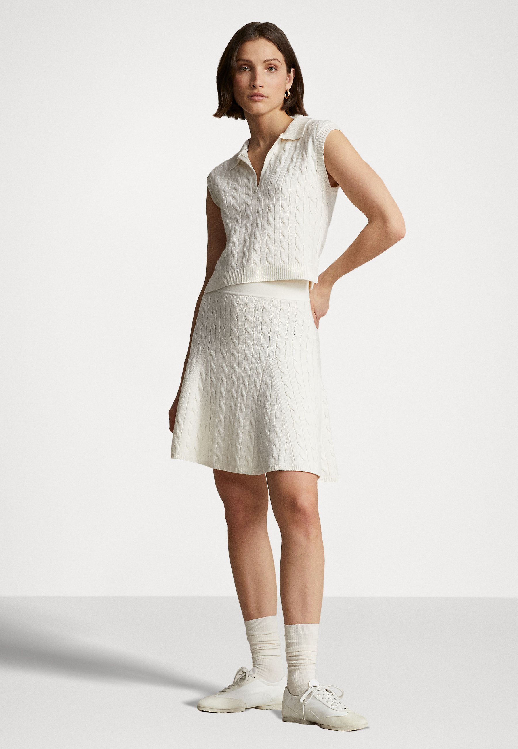 Polo Ralph Lauren SLEEVELESS - Jumper - cream/off-white