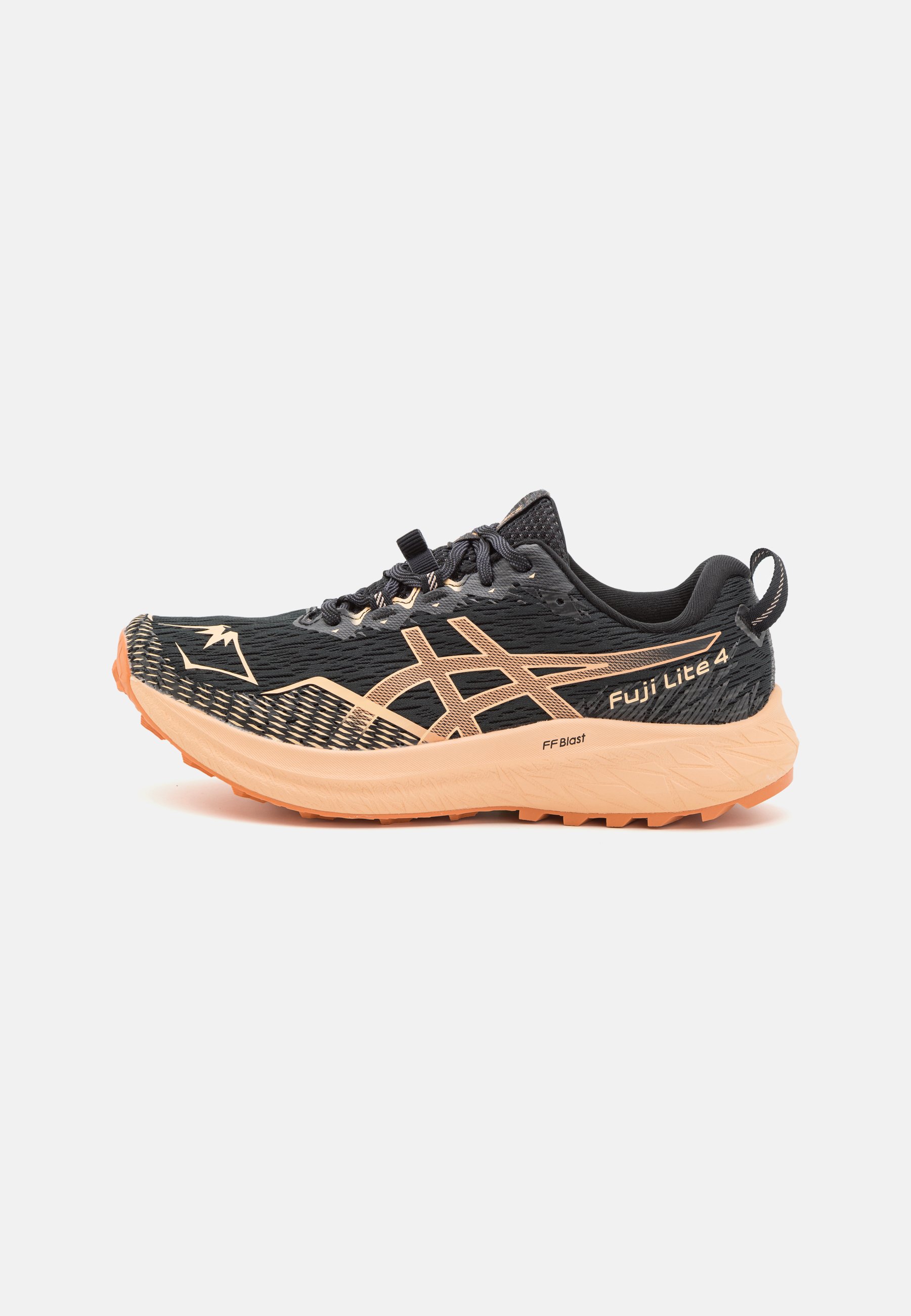 ASICS FUJI LITE 4 - Trail running shoes - black/terracotta/black