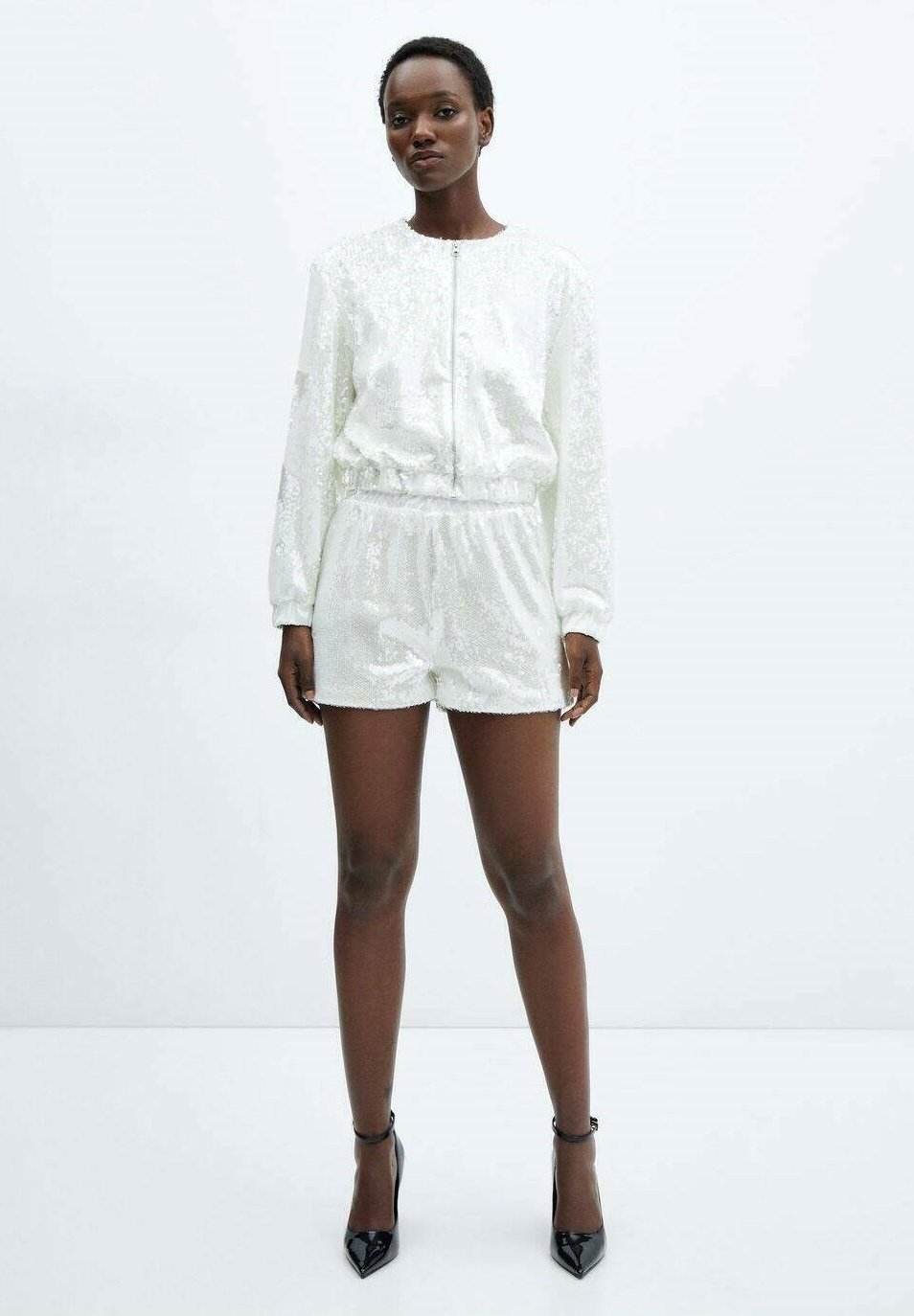 Mango XCAMILA - Shorts - gebroken wit/off-white