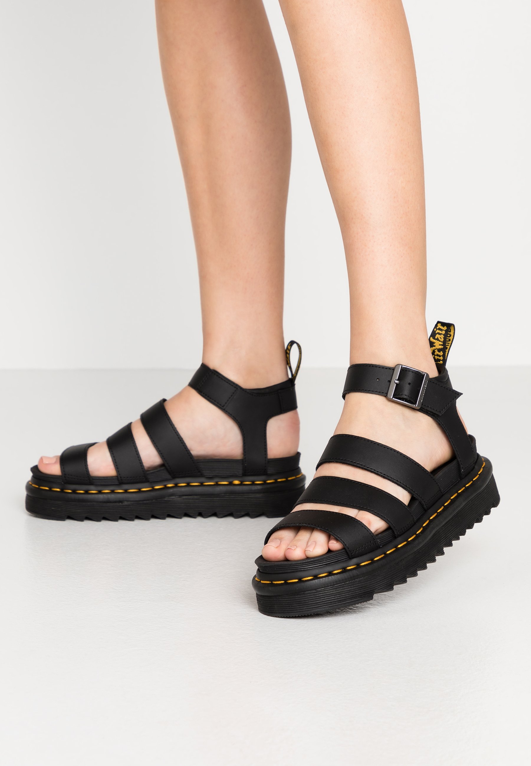 Dr. Martens BLAIRE - Platform sandals - black/black