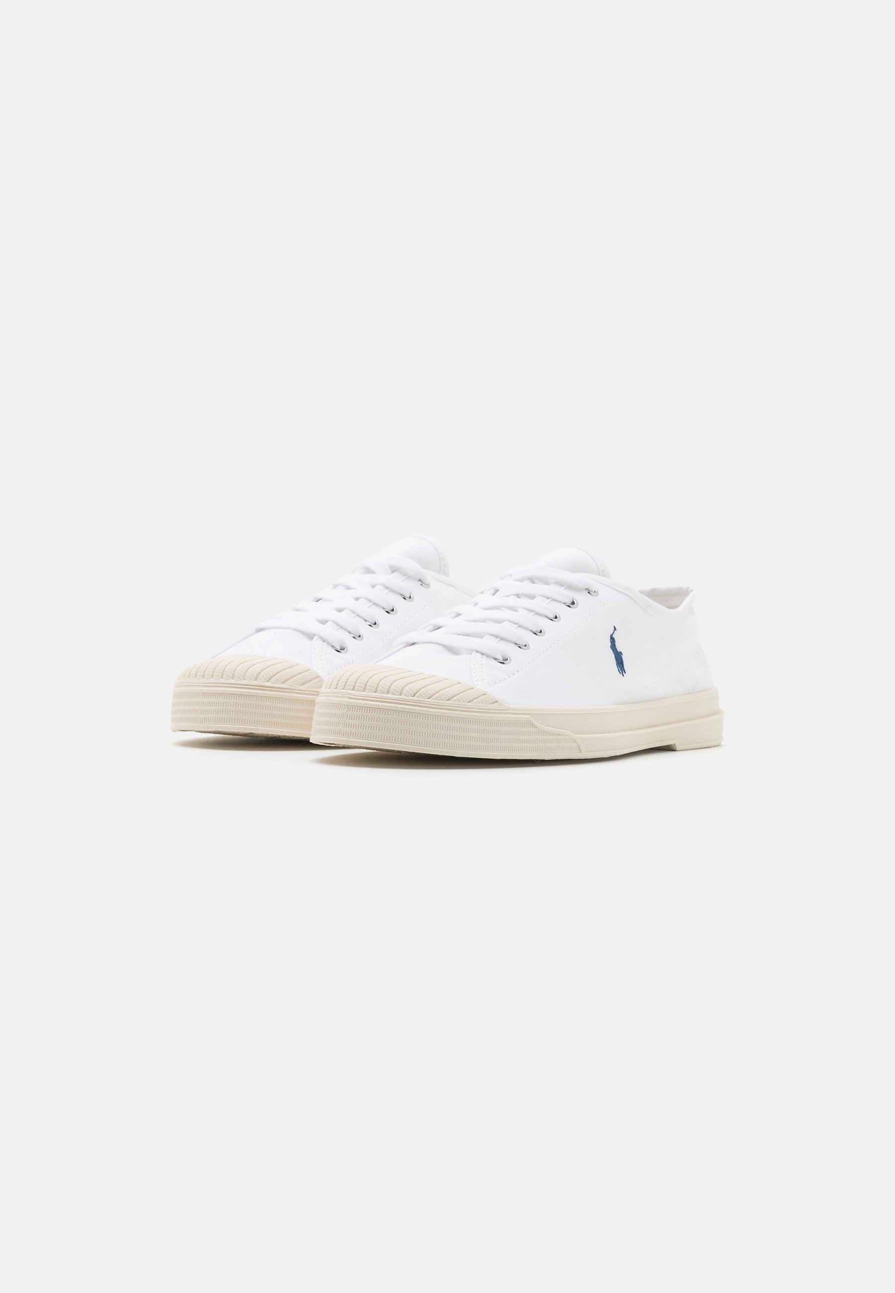 Polo Ralph Lauren ESSENCE LACE UNISEX - Trainers - white/navy/white