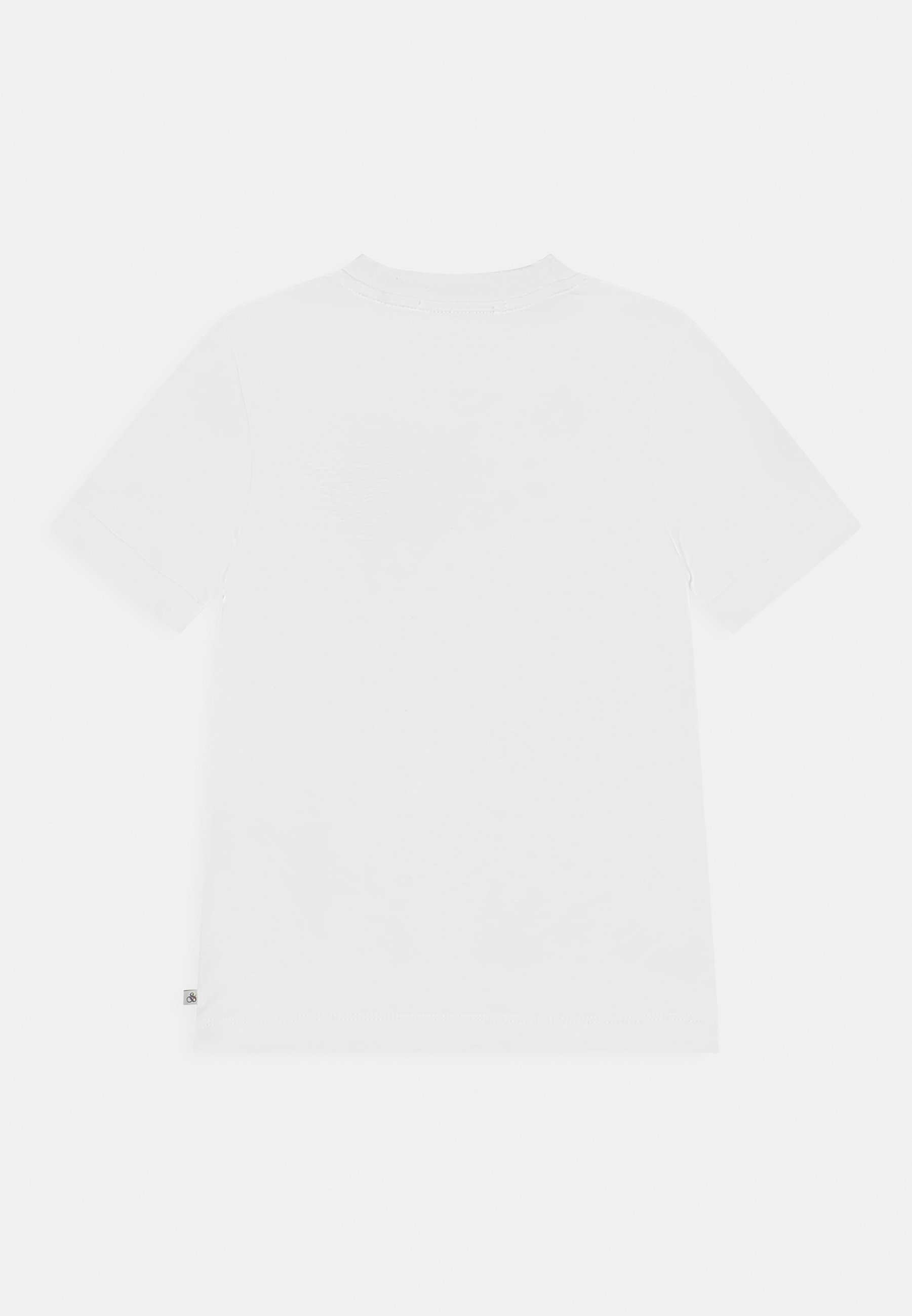 Scotch & Soda SLIM-FIT FLOWER EMBROIDERY  - Print T-shirt - white