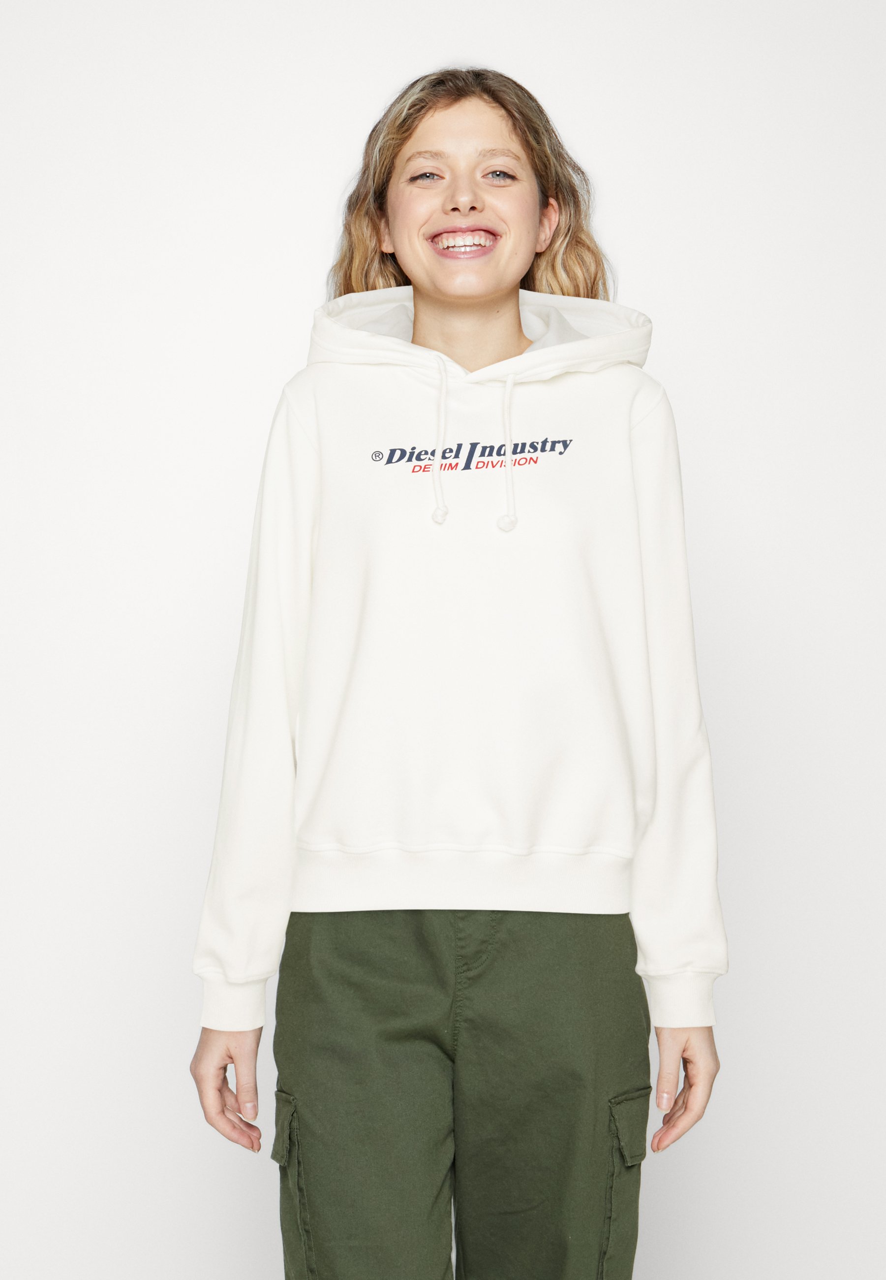 Diesel REGGY HOOD - Sweatshirt - white