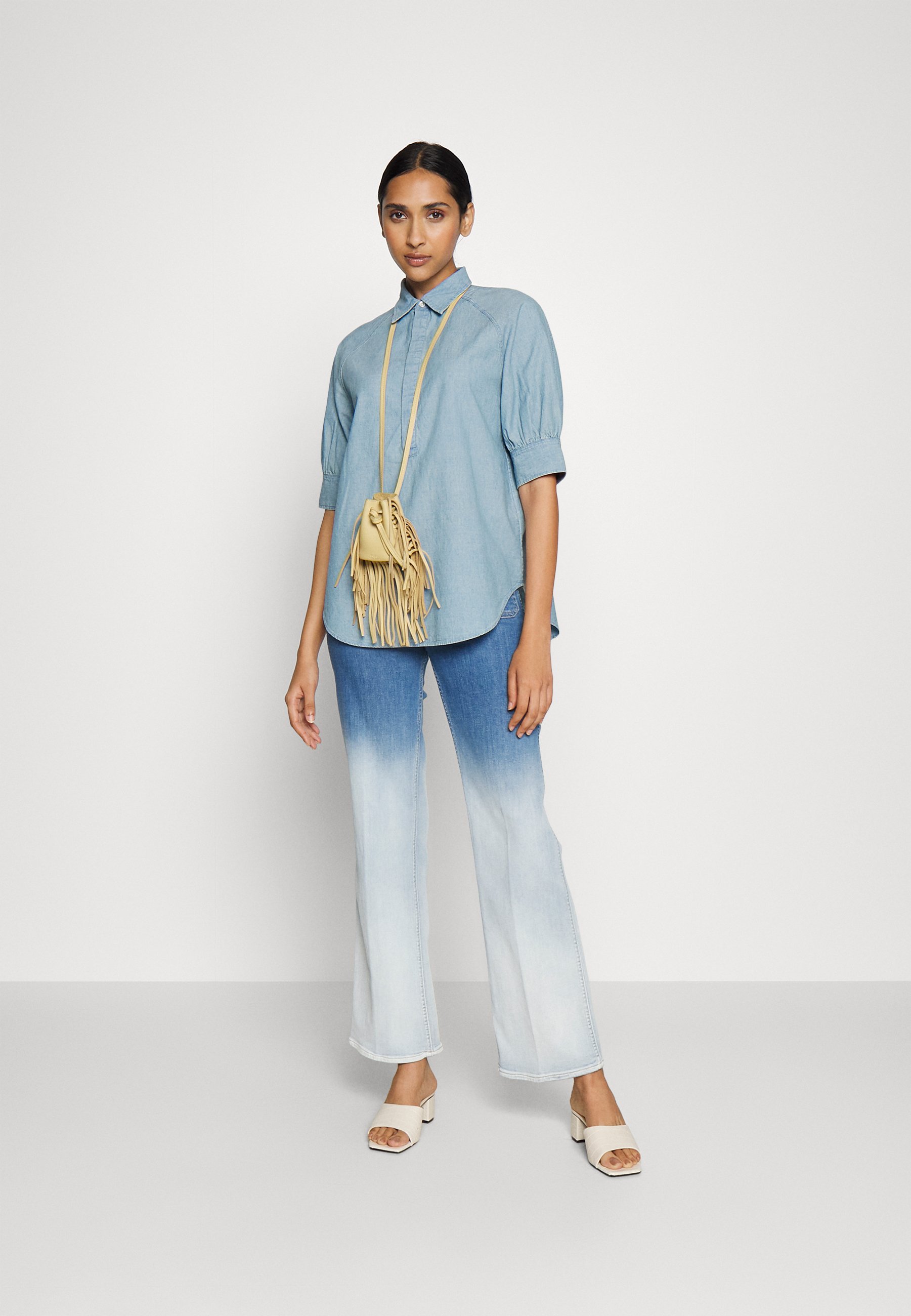 Polo Ralph Lauren BRNA MID LEEVE - Blouse - chambray/blue