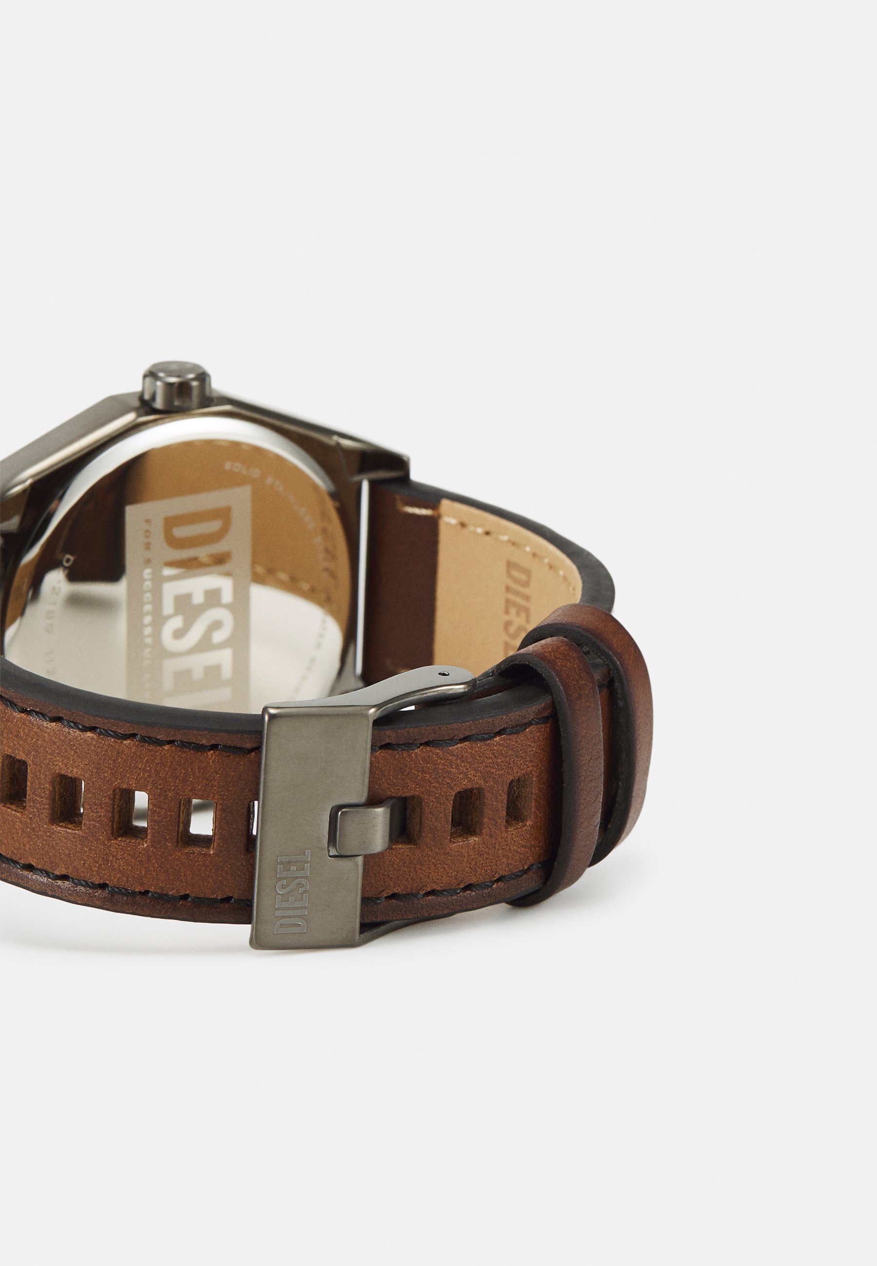 Diesel SCRAPER WATCH - Watch - blue/brown