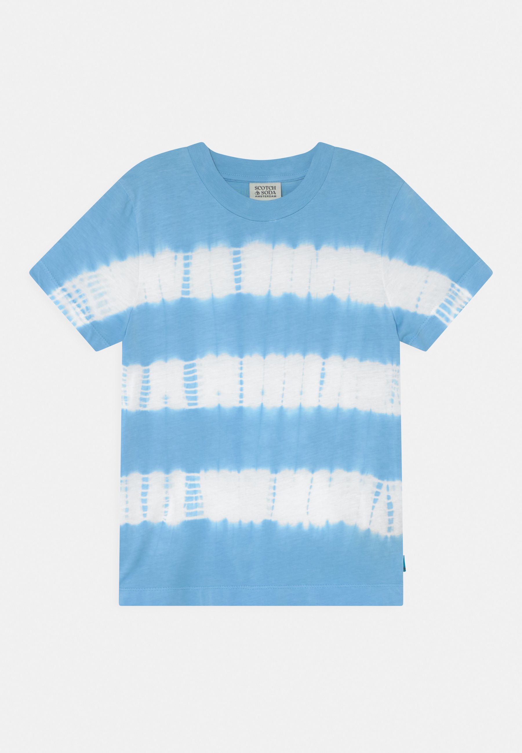 Scotch & Soda RELAXED FIT SHORT-SLEEVED TIE-DYE UNISEX - Print T-shirt - cornflower/light blue
