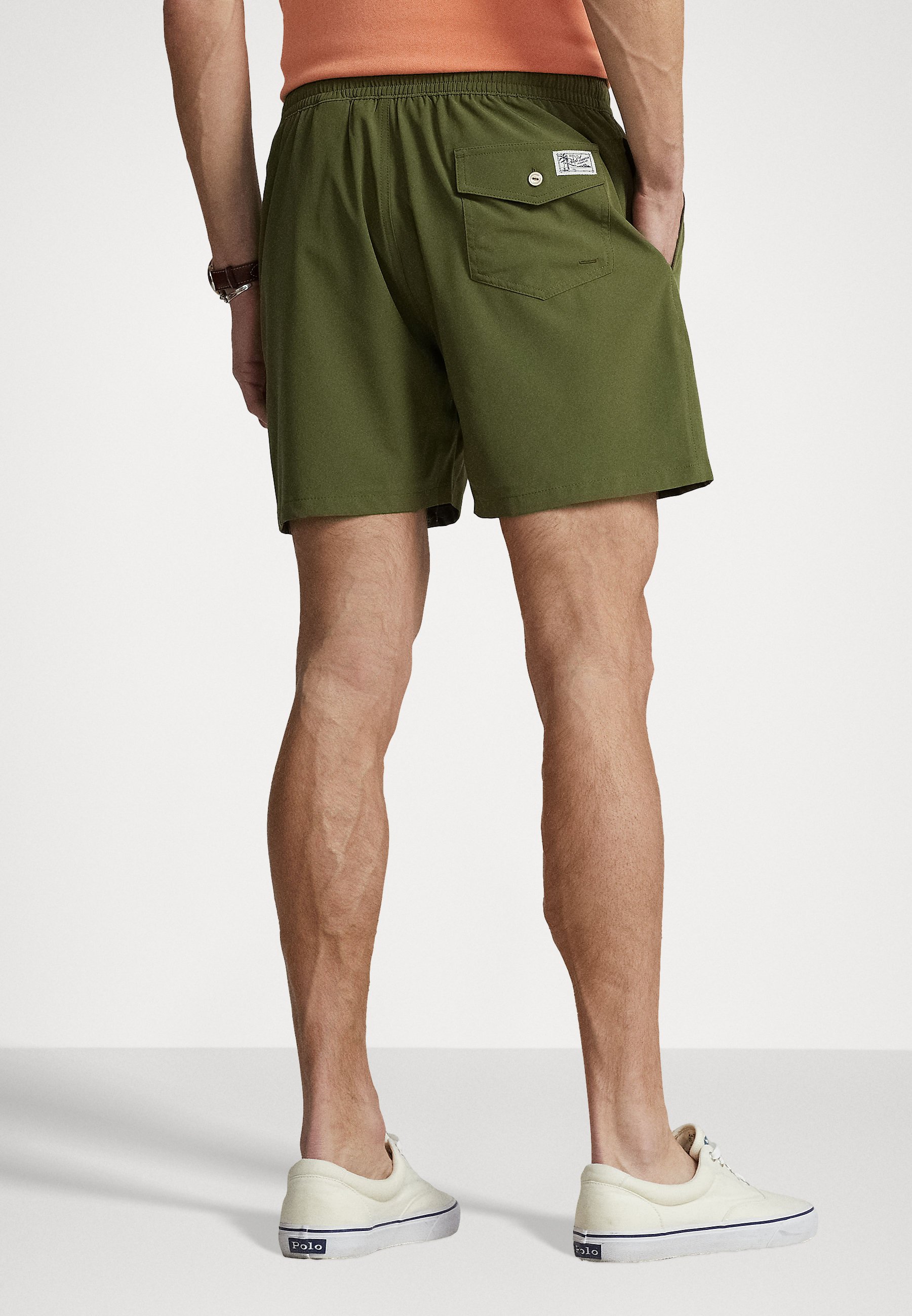 Polo Ralph Lauren TRAVELLER SWIMMING TRUNK - Swimming shorts - supply olive/olive