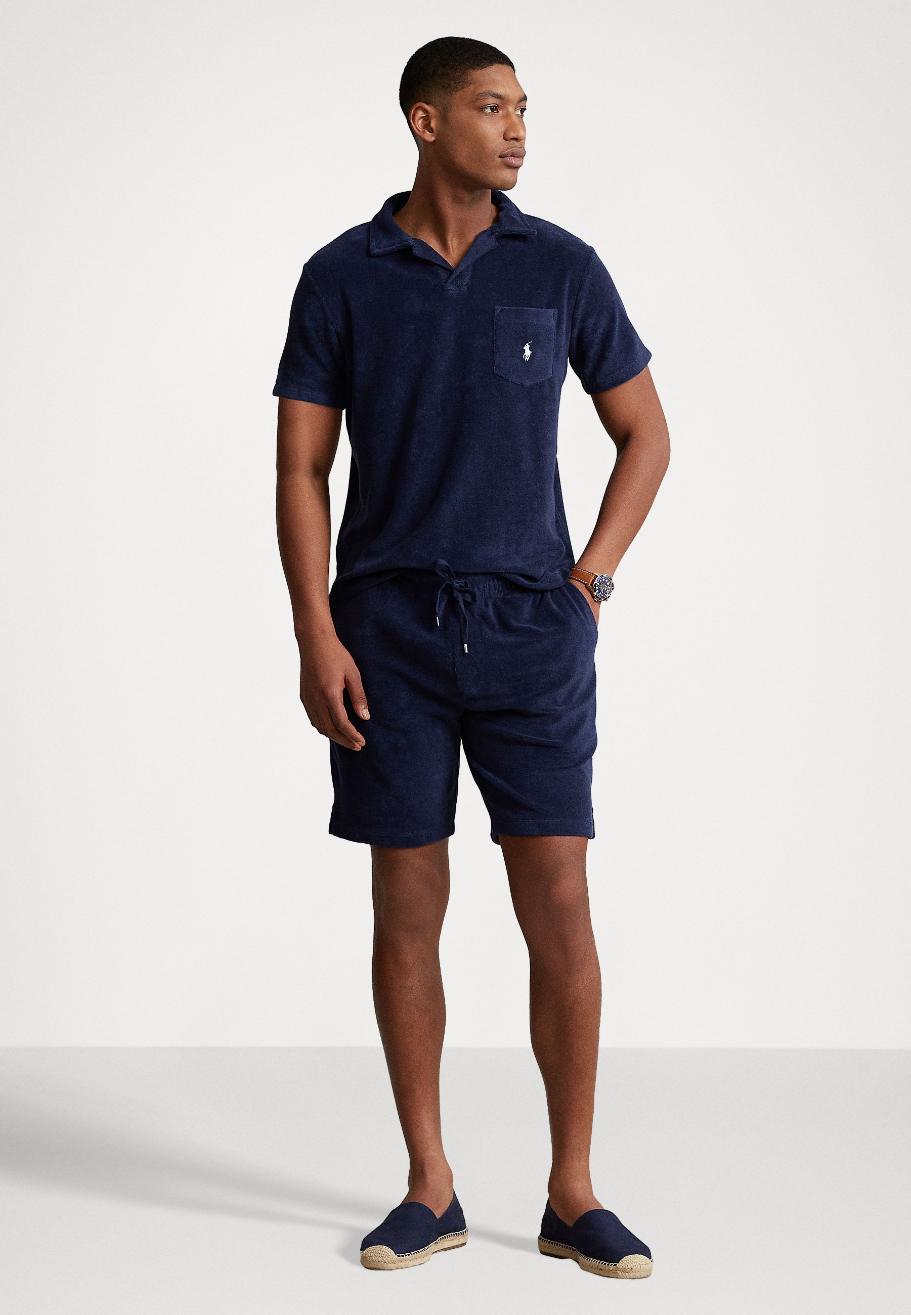 Polo Ralph Lauren TERRY DRAWSTRING SHORT - Shorts - newport navy/dark blue
