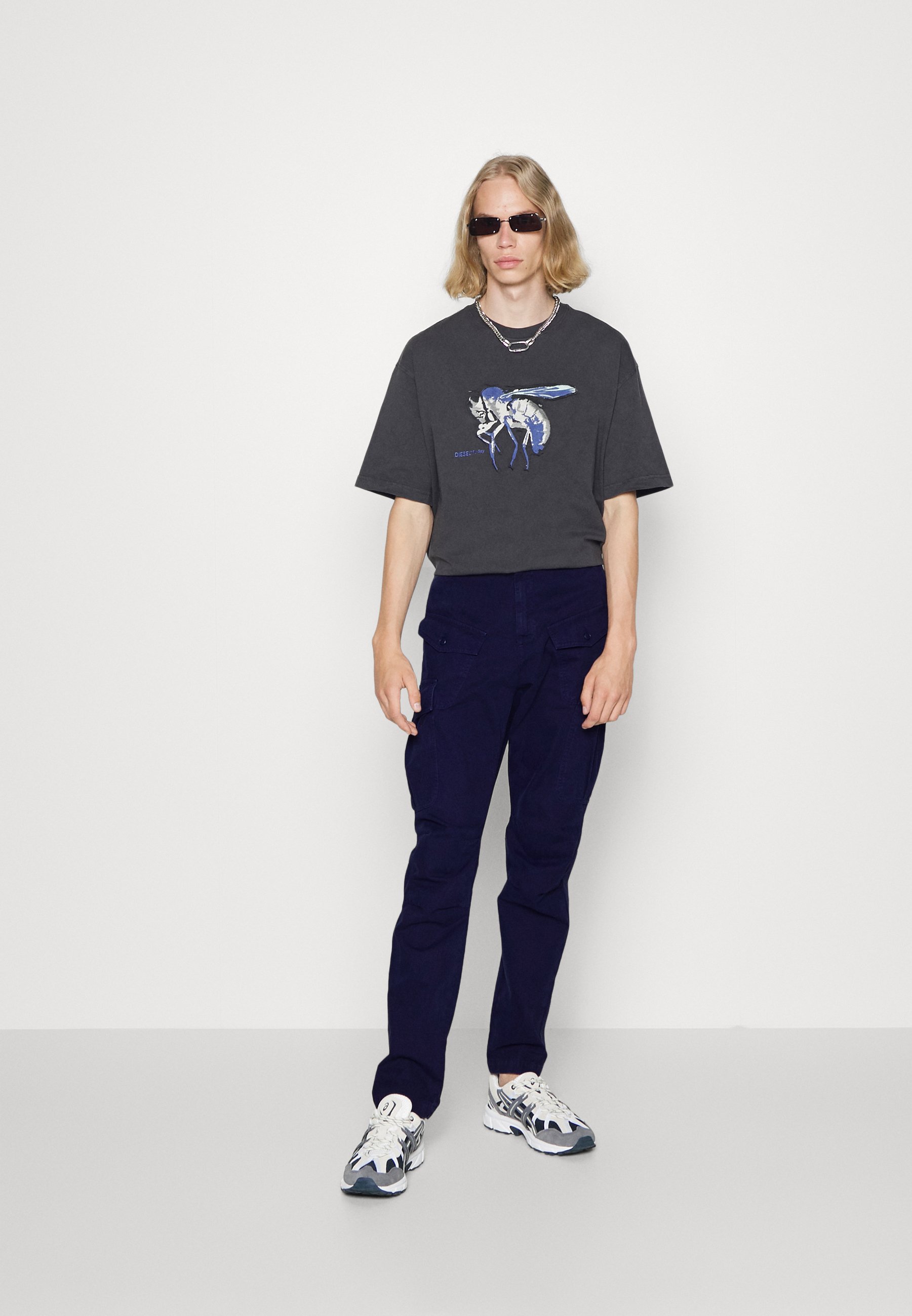 Diesel JOFFE - Cargo trousers - dark blue