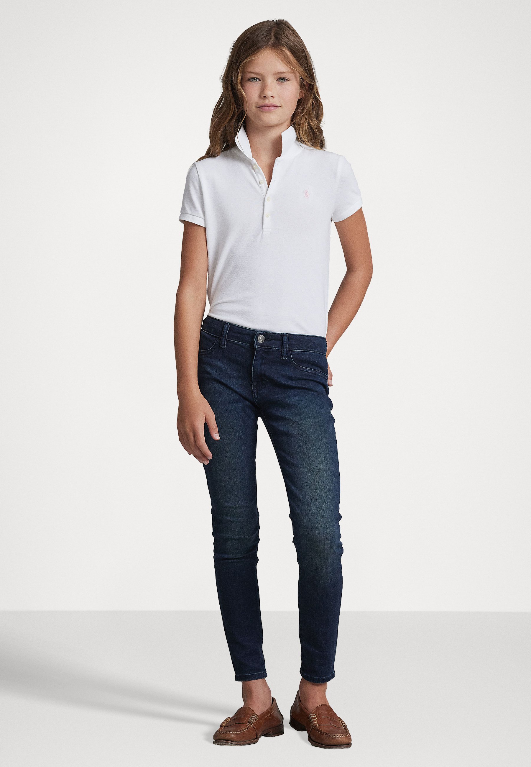 Polo Ralph Lauren AUBRIE LEGGI BOTTOMS - Jeans Skinny Fit - blue/dark-blue denim
