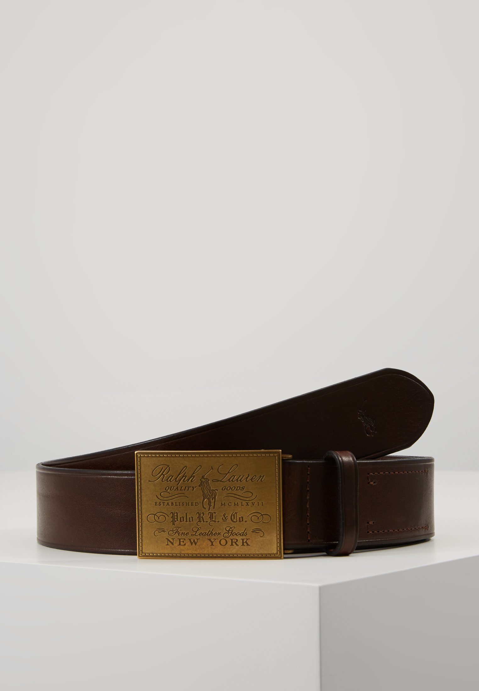 Polo Ralph Lauren PLO HRTG BLT-CASUAL-SMOOTH LEATHER - Belt - brown