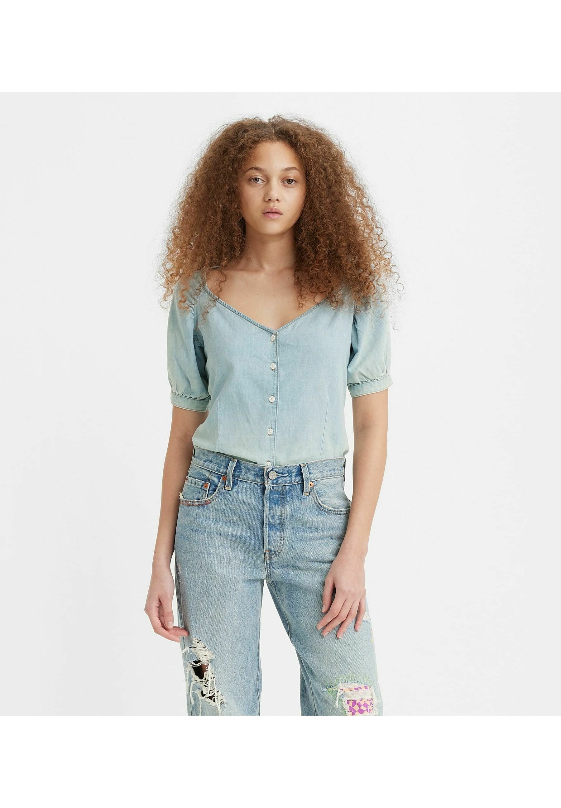Levi's® Button-down blouse - jessica plaid persia/blue
