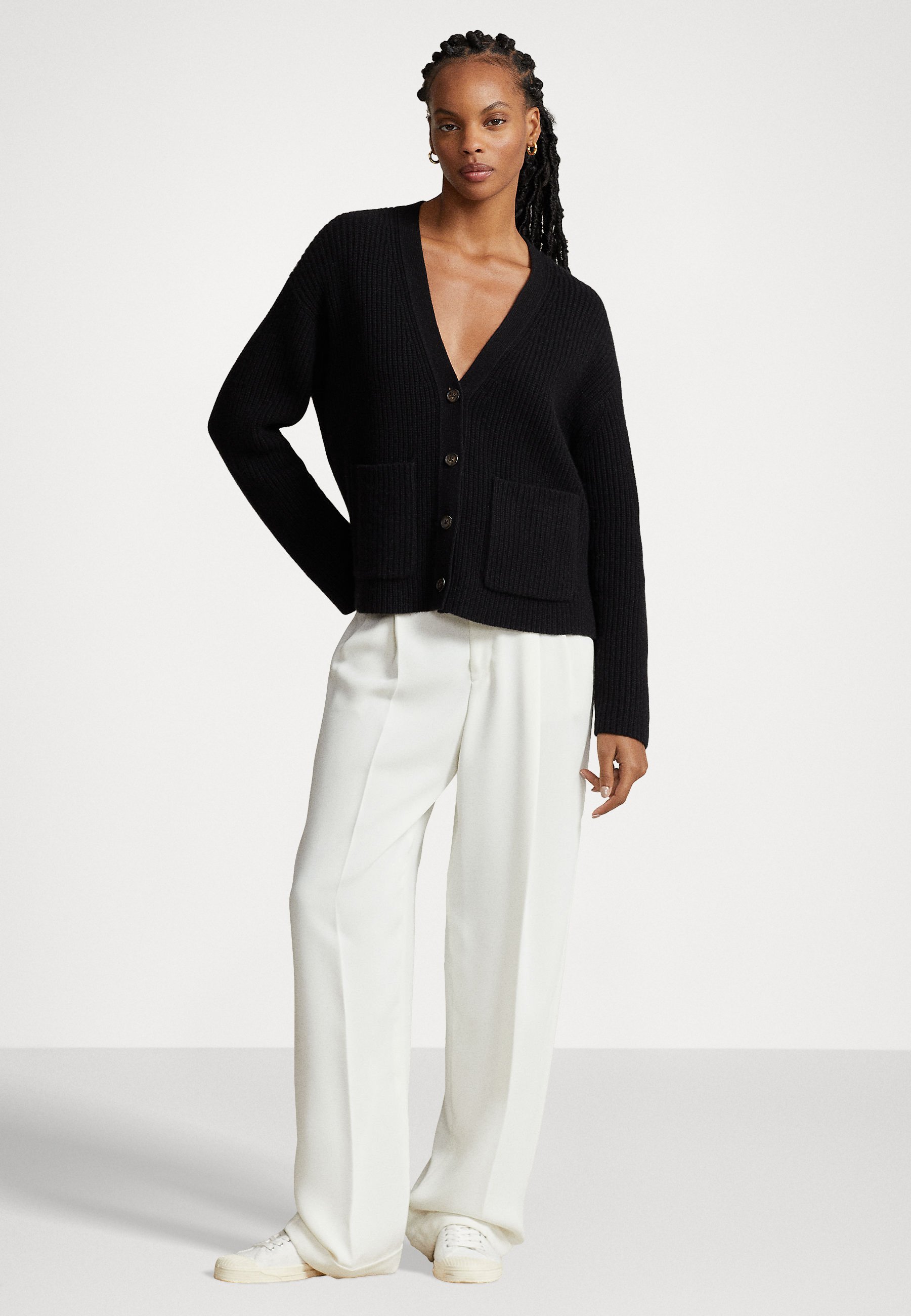 Polo Ralph Lauren LONG SLEEVE - Cardigan - black