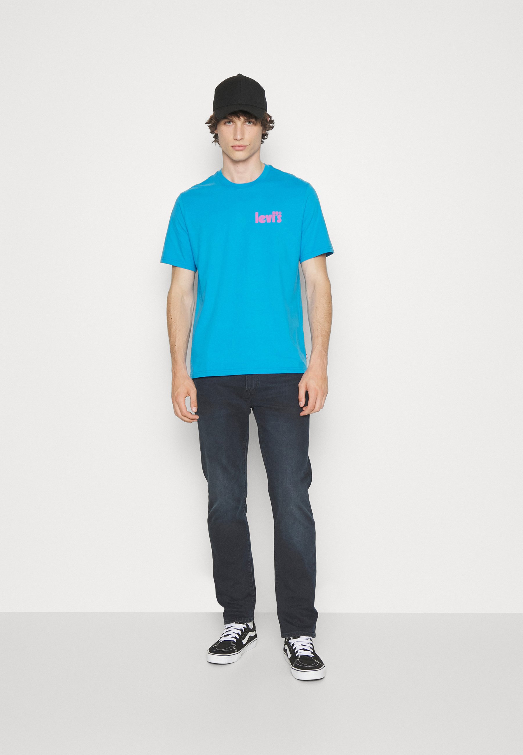 Levi's® RELAXED FIT TEE - Print T-shirt - core poster logo swe/blue