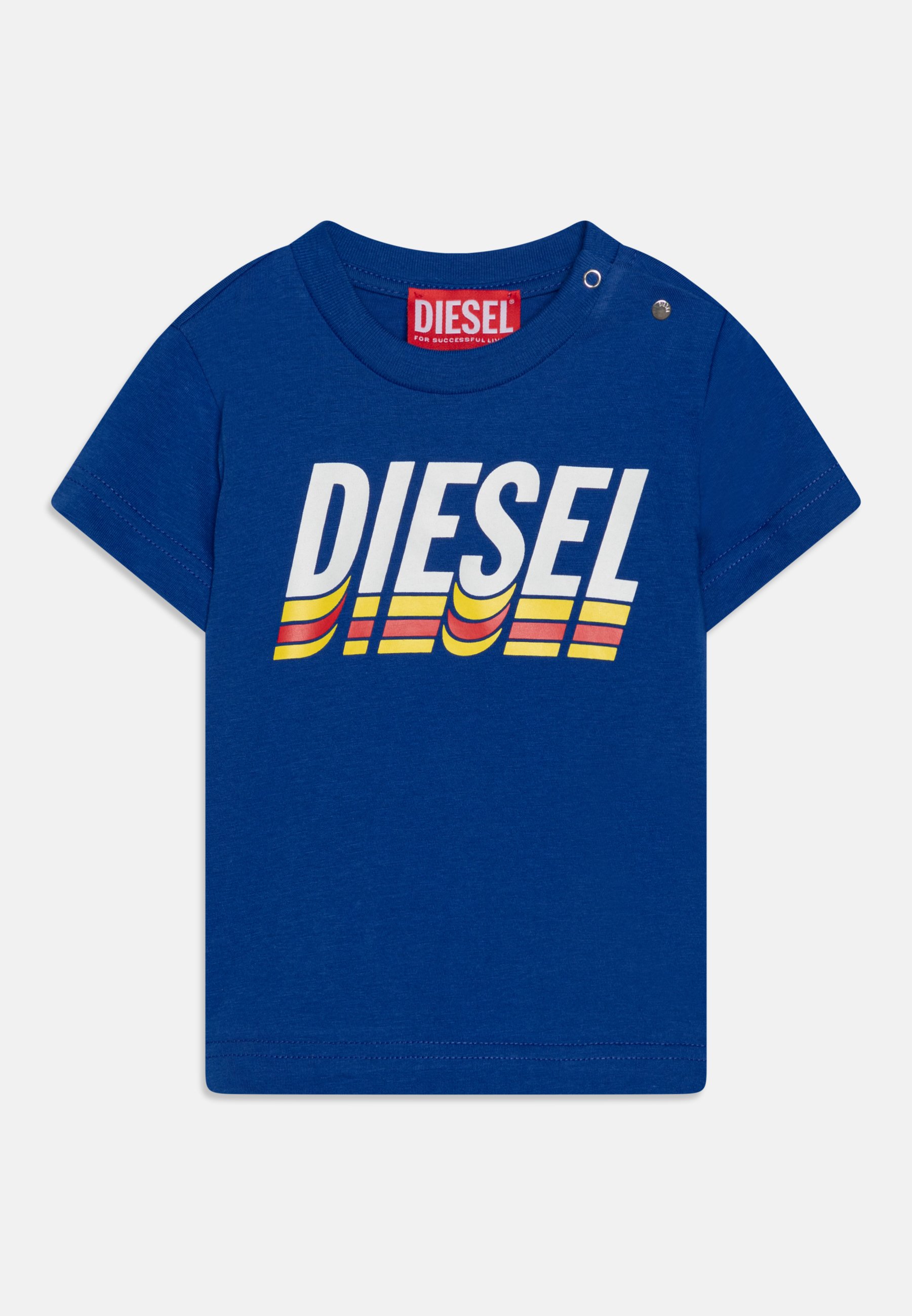 Diesel BABY TVASEB UNISEX - Print T-shirt - blue