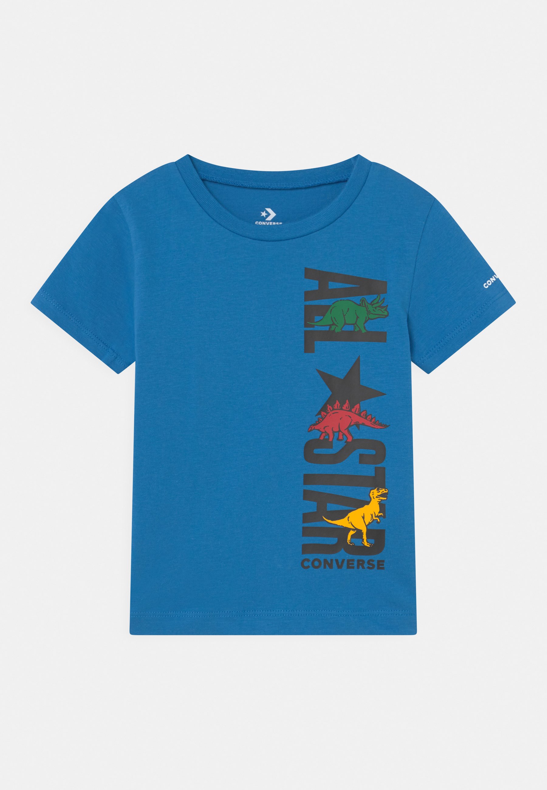 Converse DINOVERSE VERTICAL ALL STAR TEE UNISEX - Print T-shirt - totally blue/blue