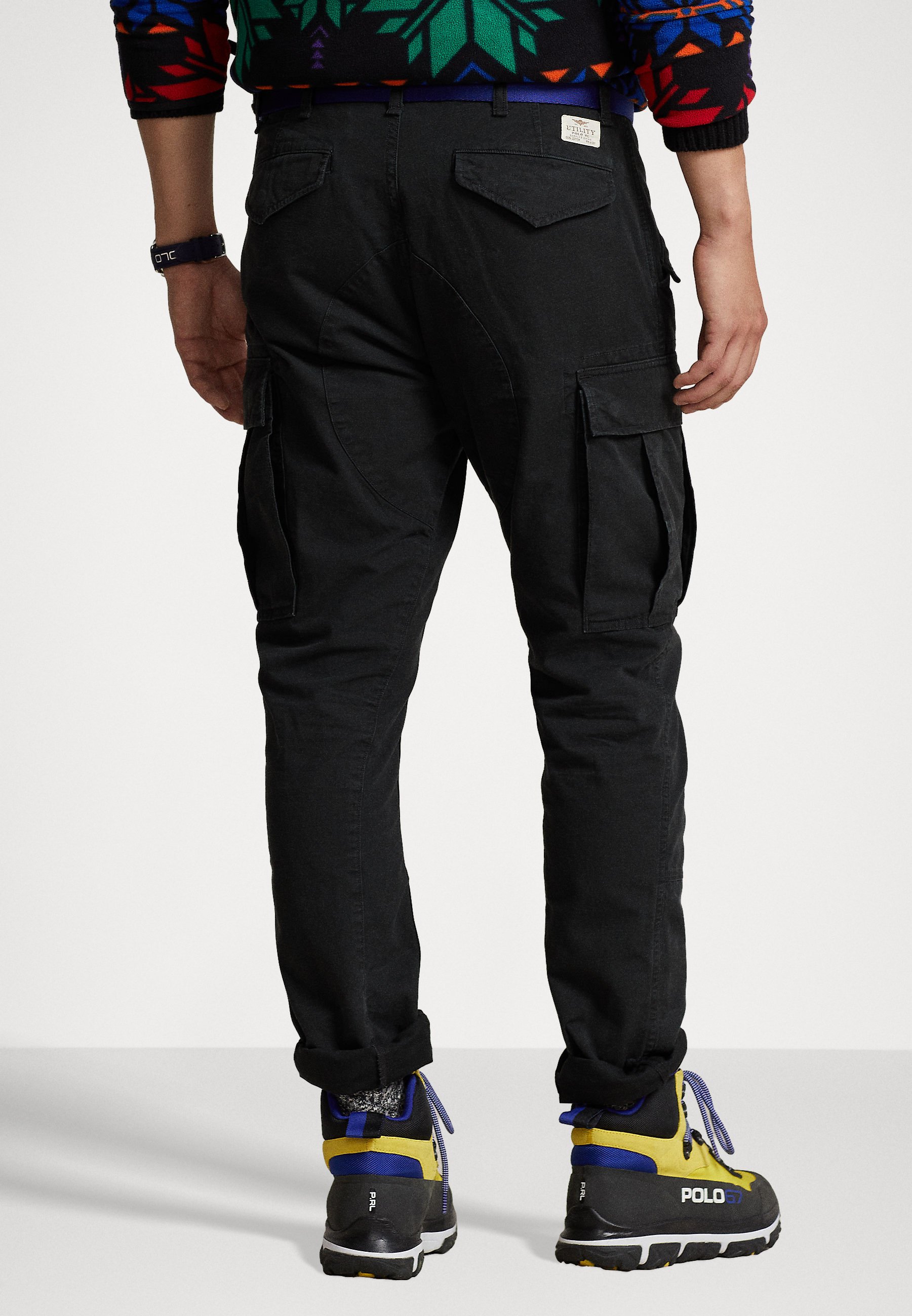 Polo Ralph Lauren SLIM FIT PANTS - Cargo trousers - black