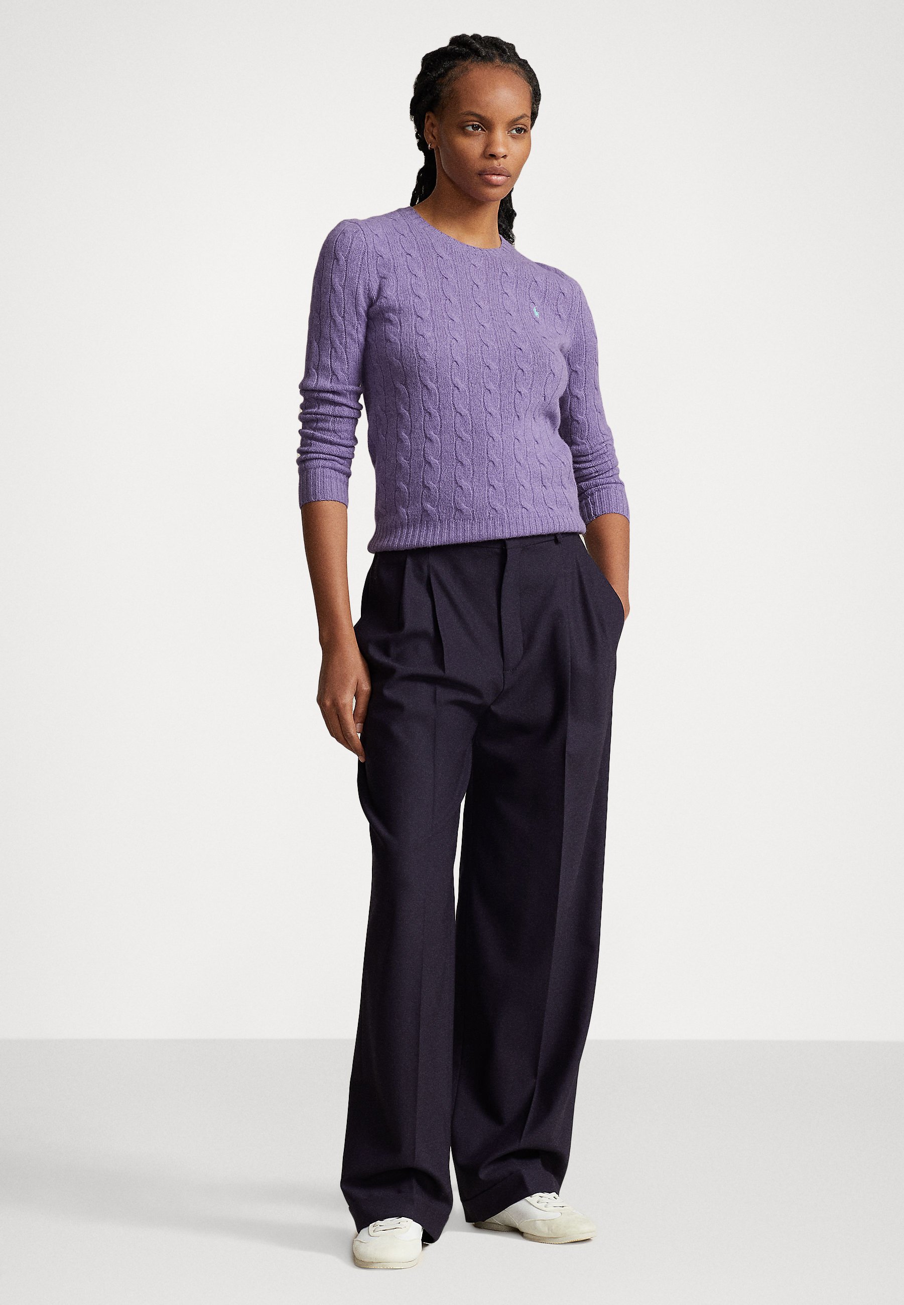 Polo Ralph Lauren JULIANNA LONG SLEEVE - Jumper - wisteria melange/purple