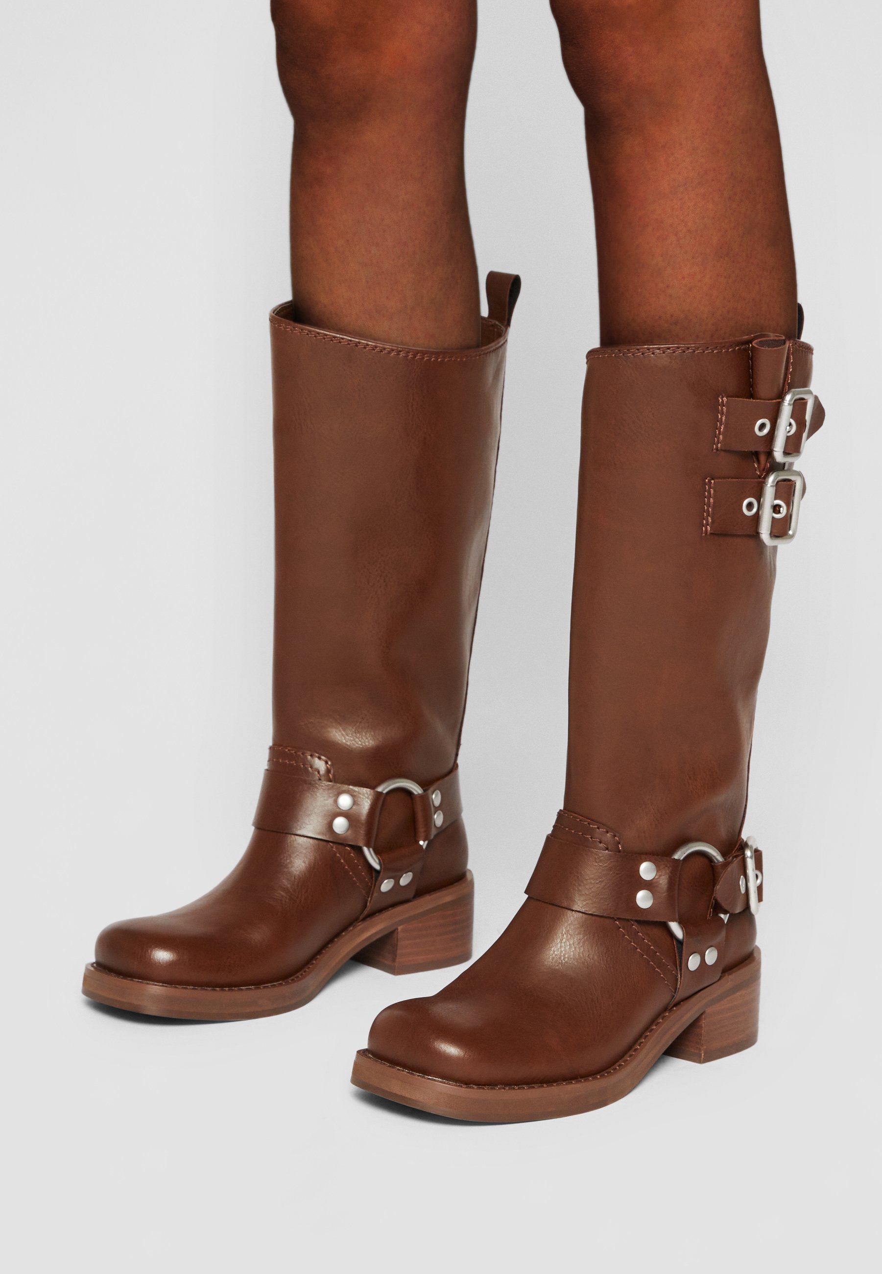 Steve Madden EASTERN - Cowboy/Biker boots - brown