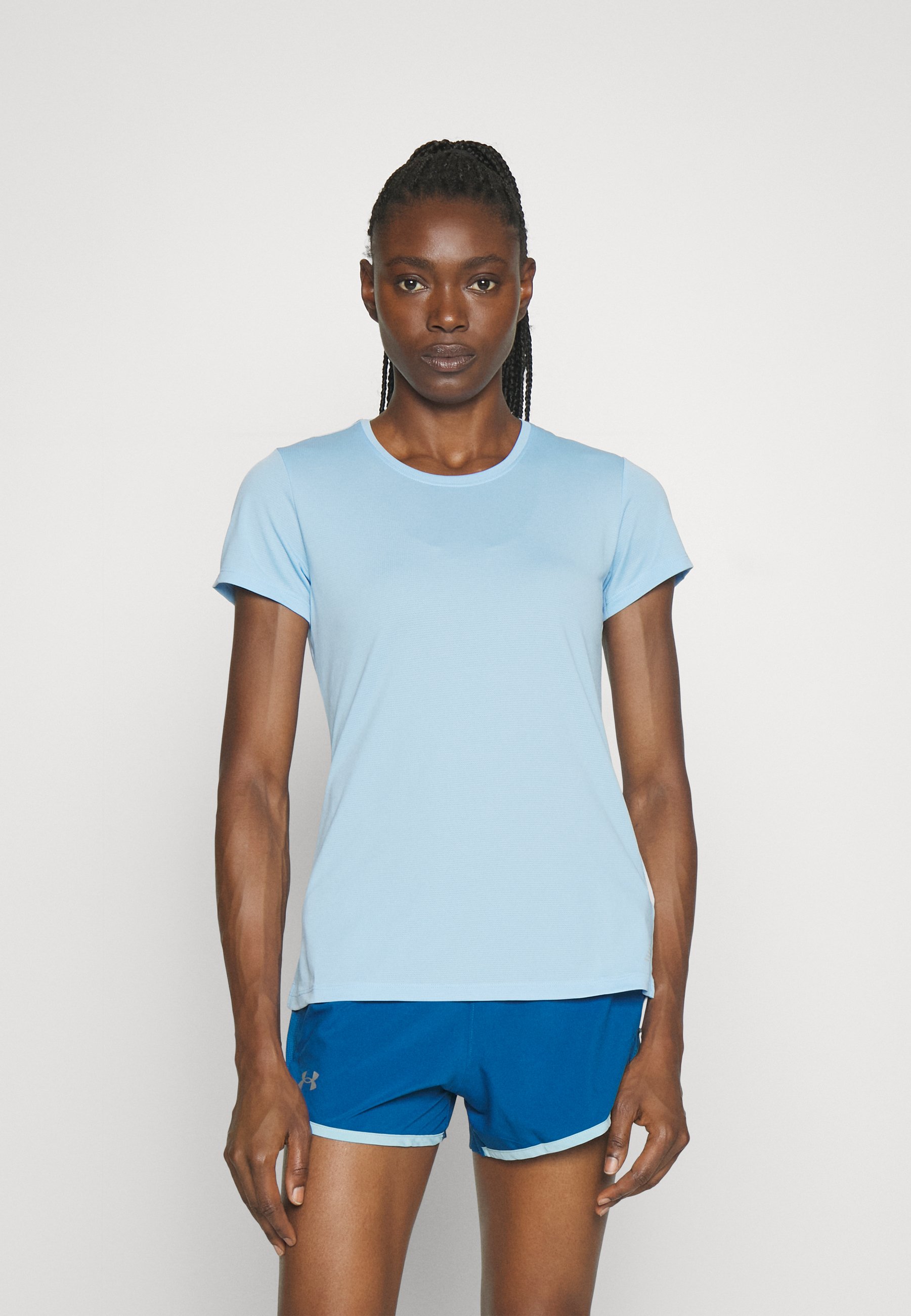 NB CORE RUN SHORT SLEEVE - Sports T-shirt - blue haze/blue