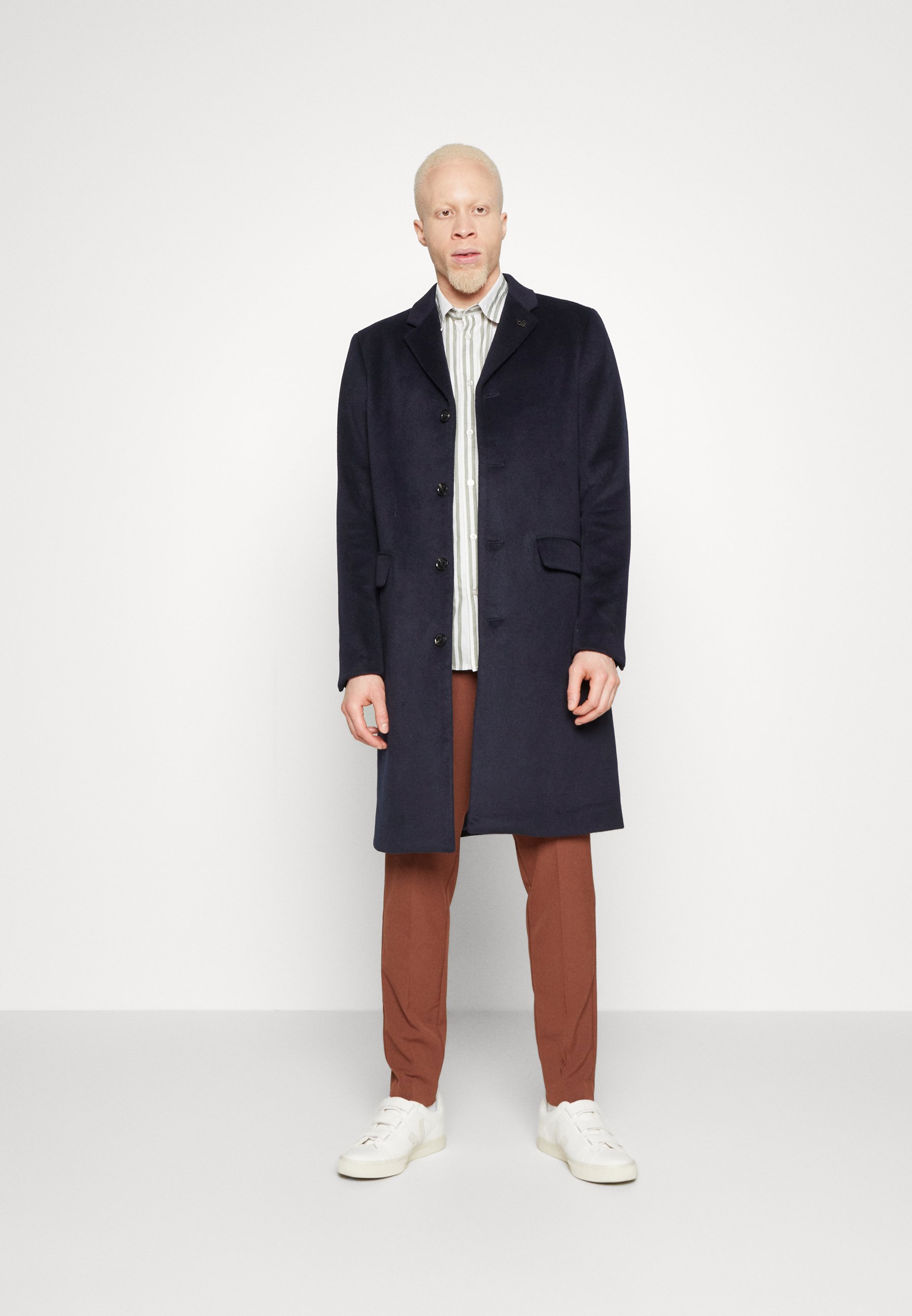 Scotch & Soda CLASSIC BLEND OVERCOAT - Classic coat - night/dark blue