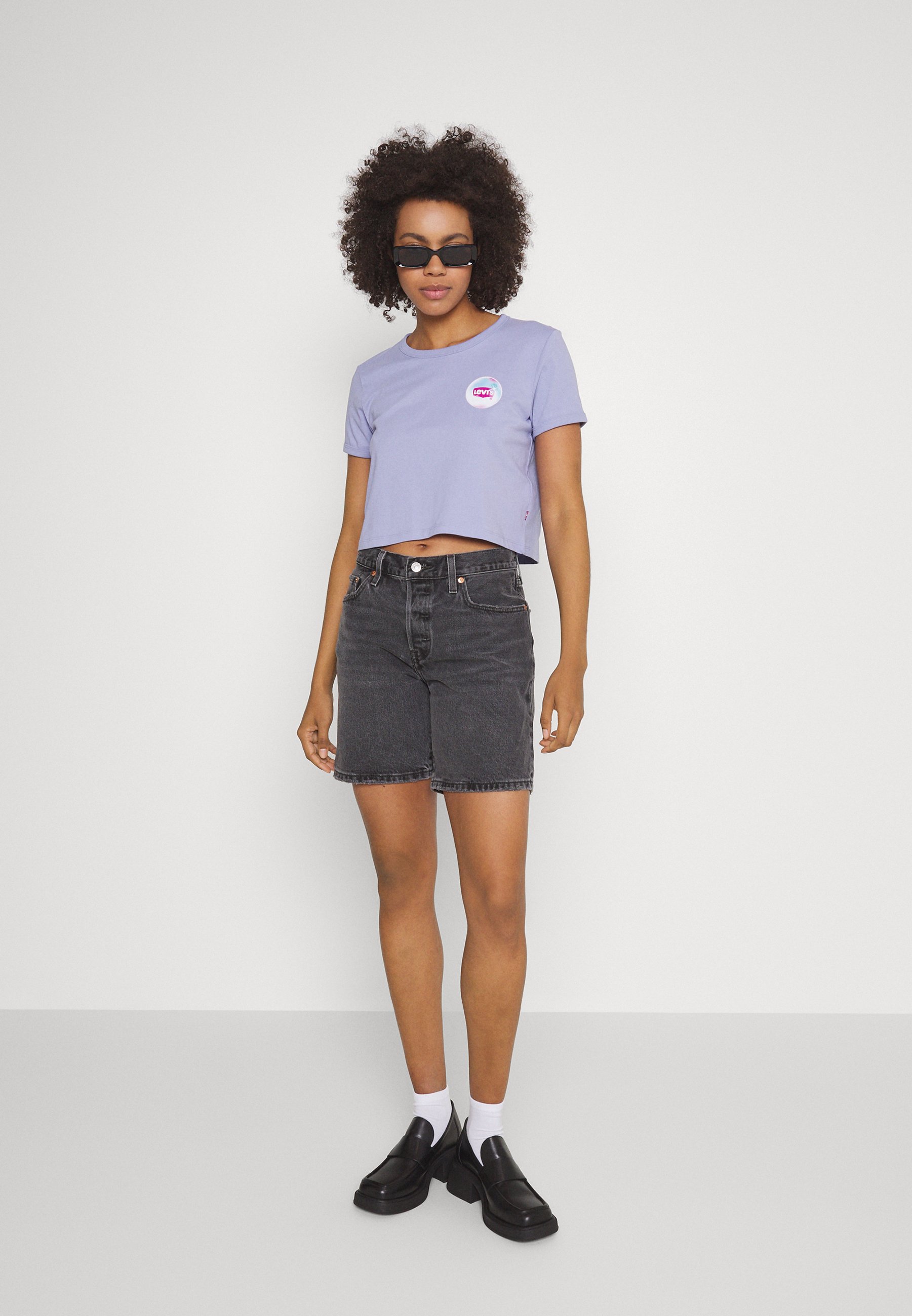 Levi's® GRAPHIC HOMEROOM TEE - Print T-shirt - blues/blue
