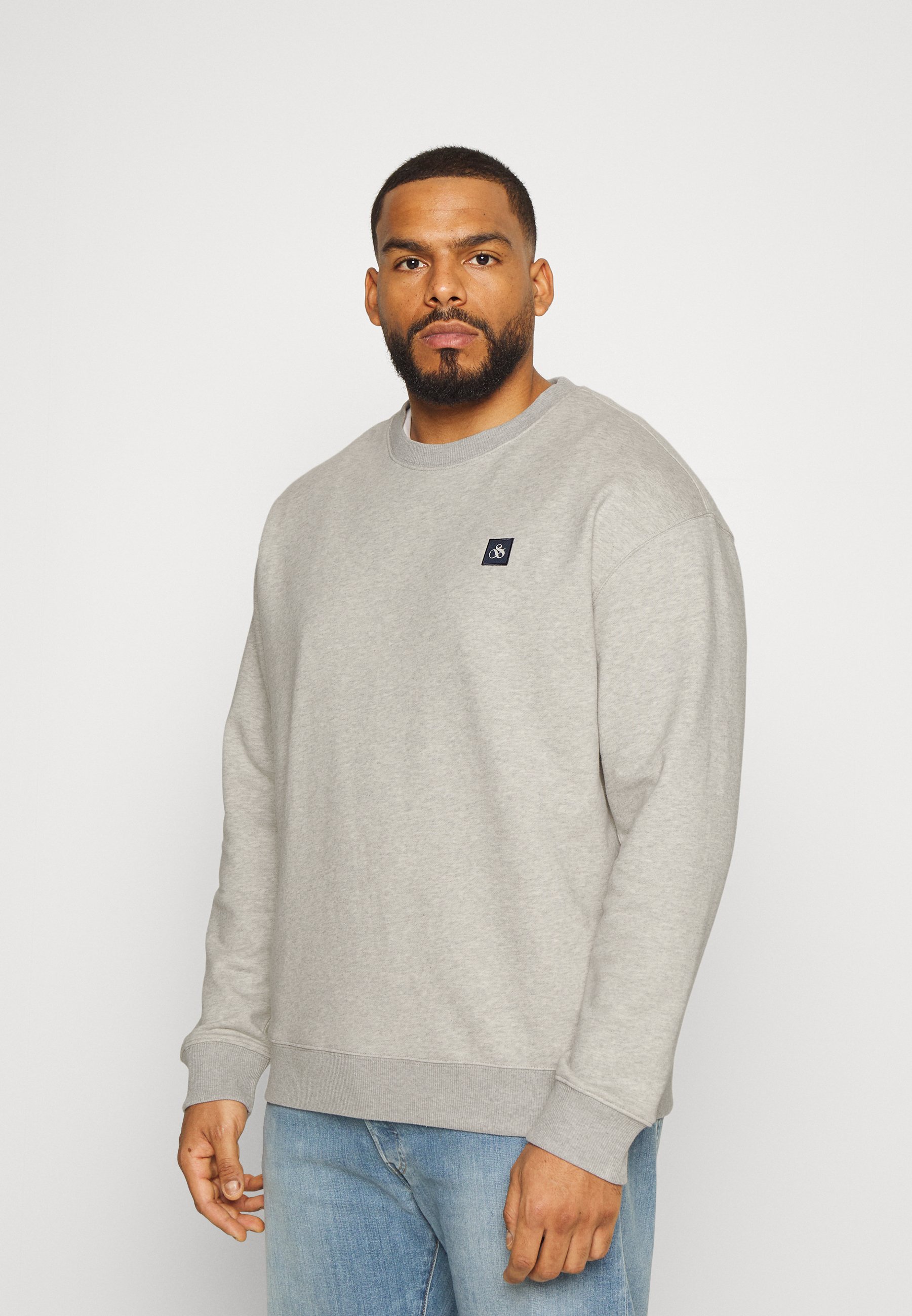 Scotch & Soda ESSENTIALS CREWNECK  - Sweatshirt - grey melange/grey