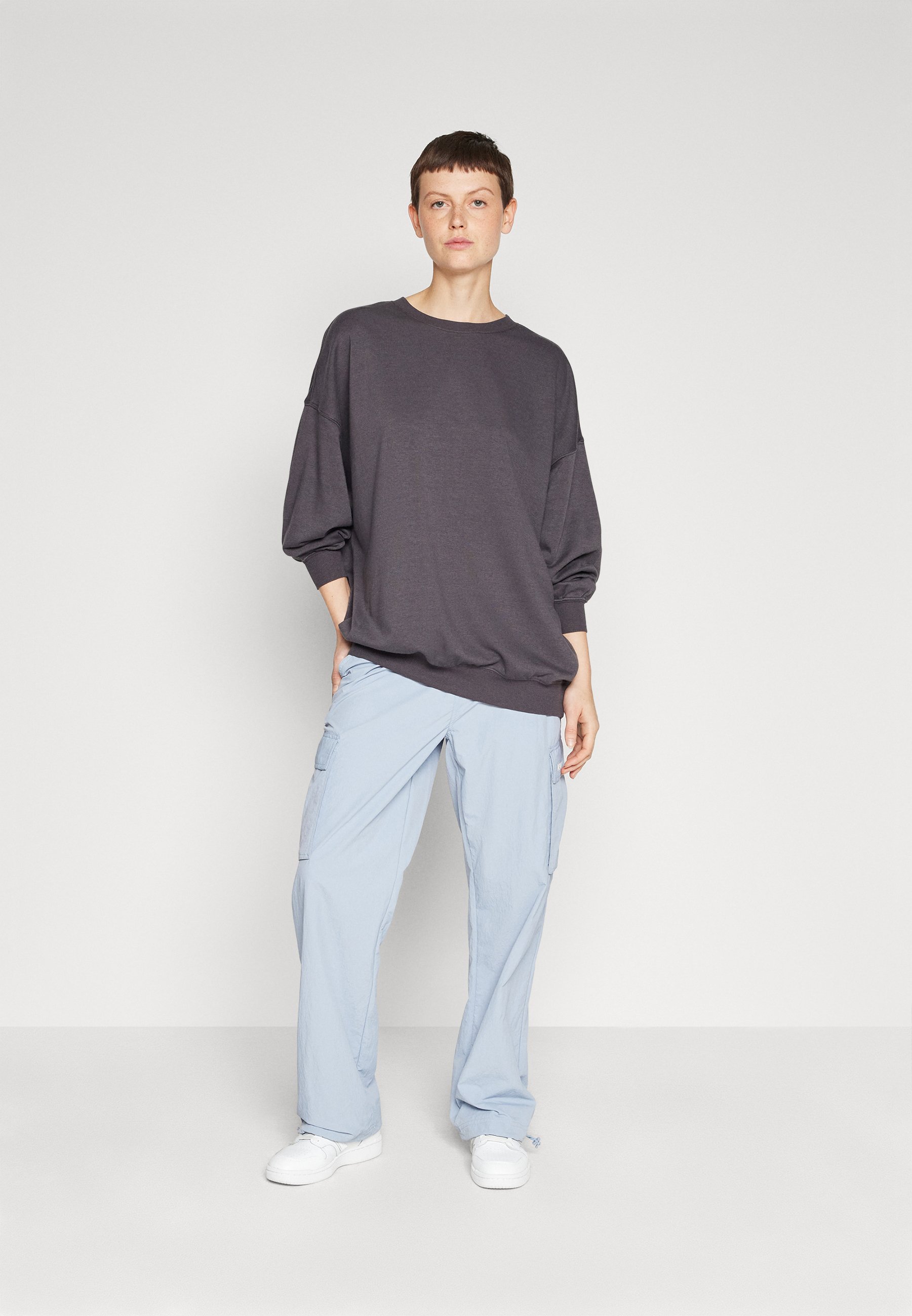 ONLY ONLDIANA OVERSIZE O-NECK - Sweatshirt - phantom/dark grey
