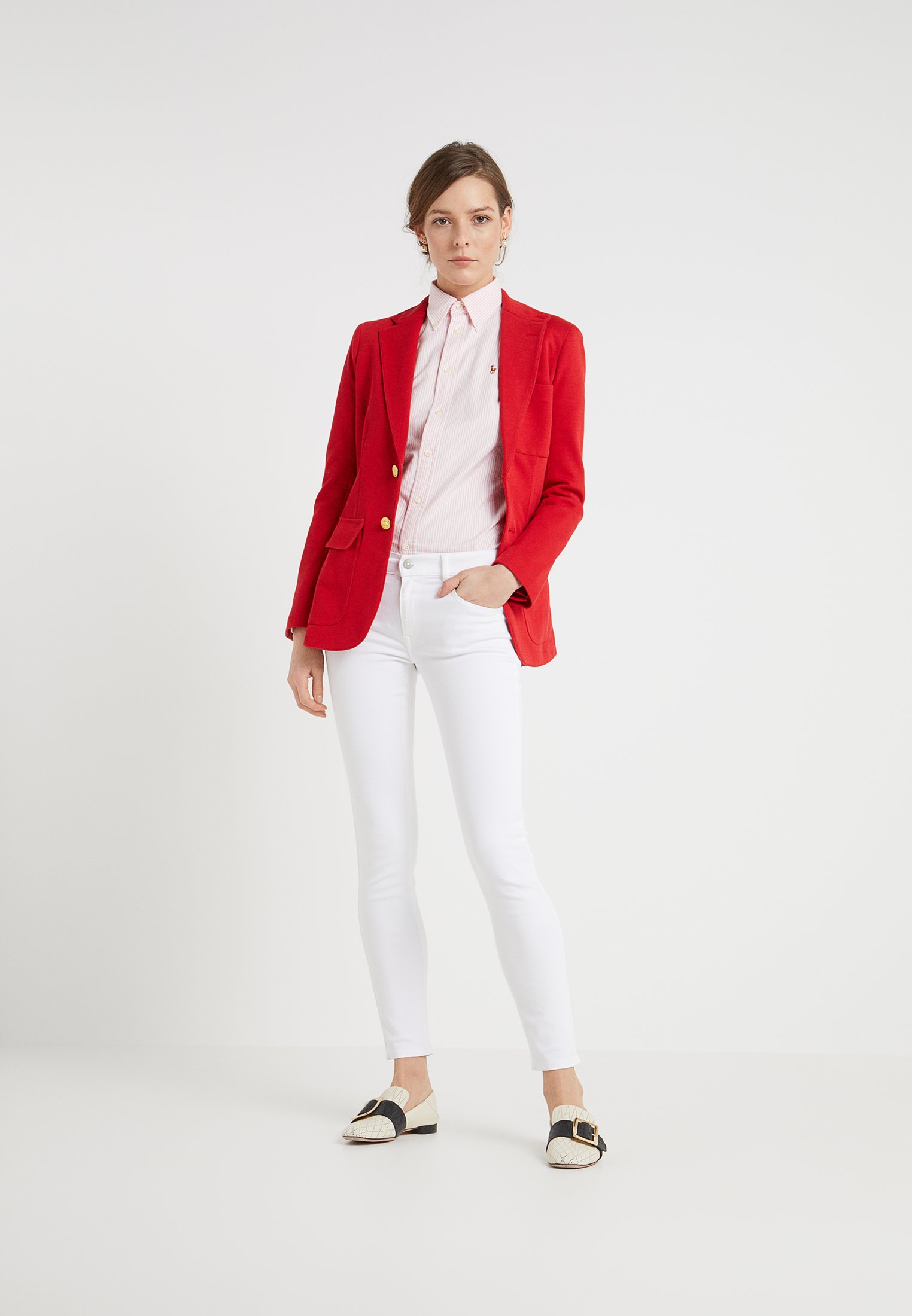 Polo Ralph Lauren LEAH WASH - Jeans Skinny Fit - white/white denim