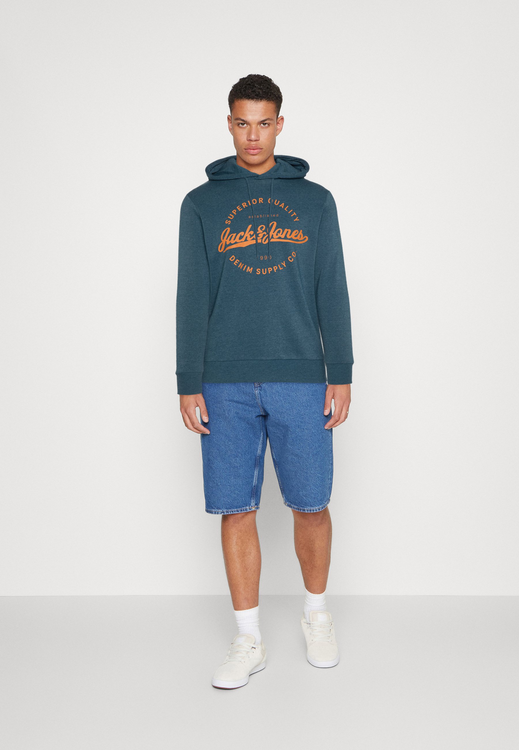 Jack &Jones JJSTANLI HOOD - Sweatshirt - sailor blue/blue