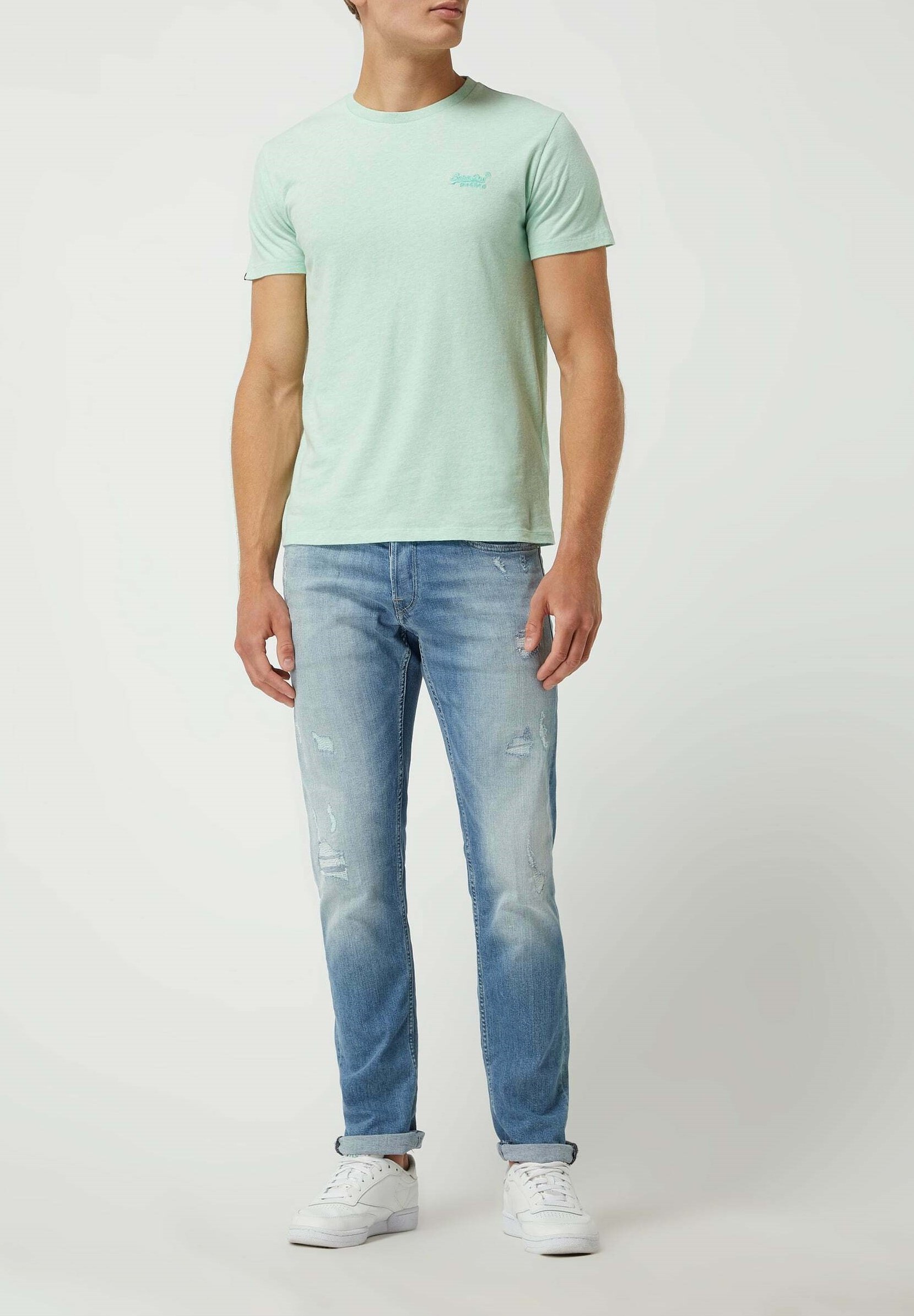 Superdry Basic T-shirt - mint meliert/mint