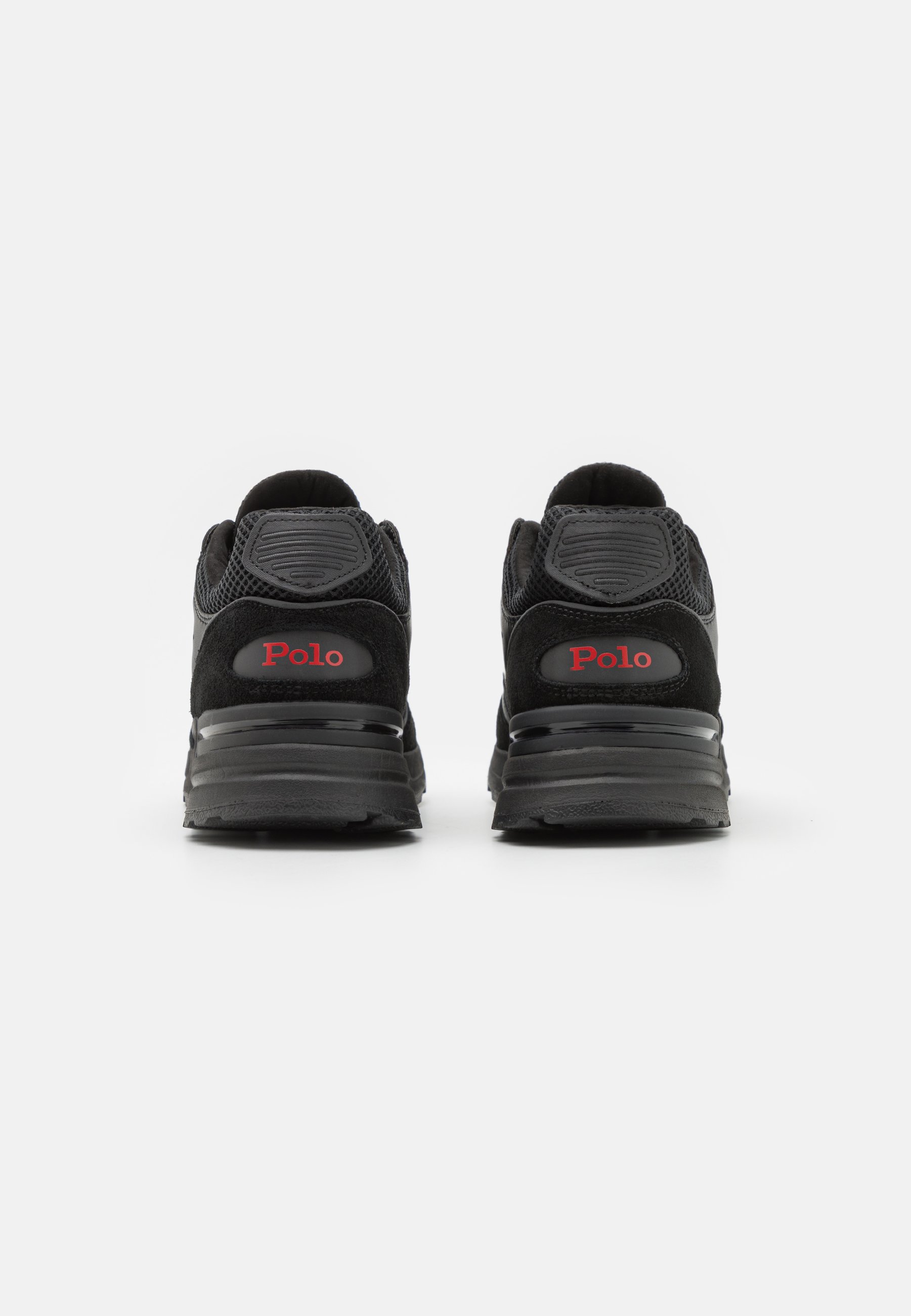 Polo Ralph Lauren TRACKSTR 200 TOP LACE UNISEX - Trainers - black/red/black