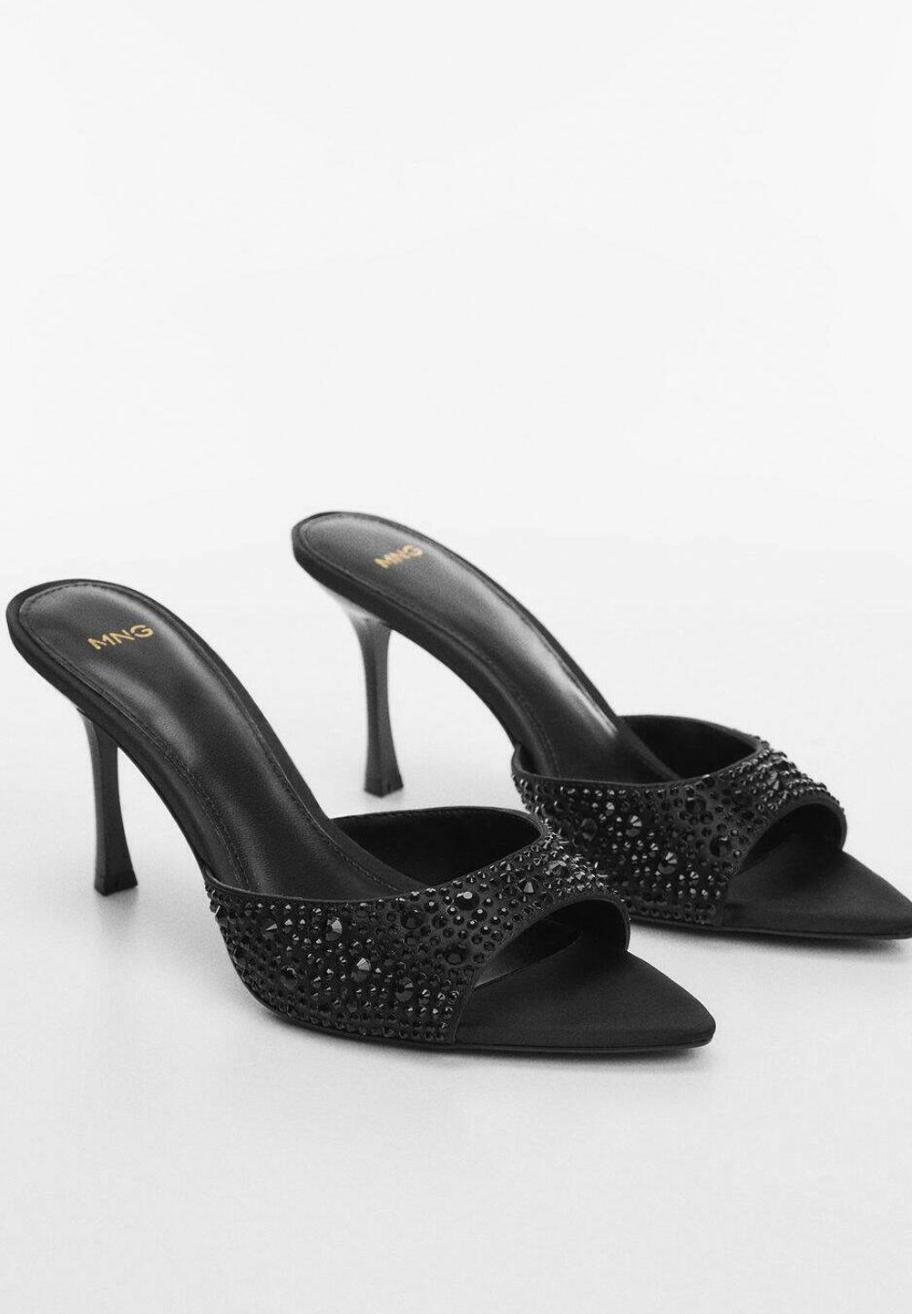 Mango PEPYF-A - Heeled mules - zwart/black