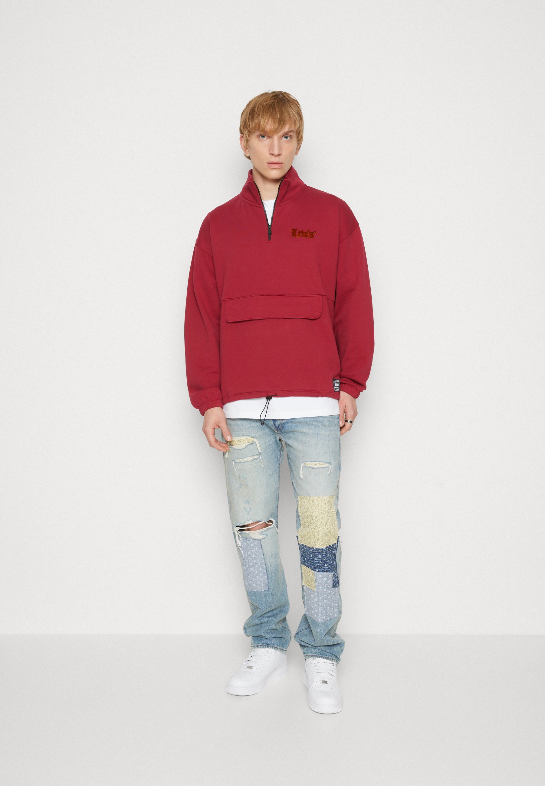 Levi's® RELAXED GRAPHIC ZIP UNISEX - Sweatshirt - bordeaux/red/bordeaux