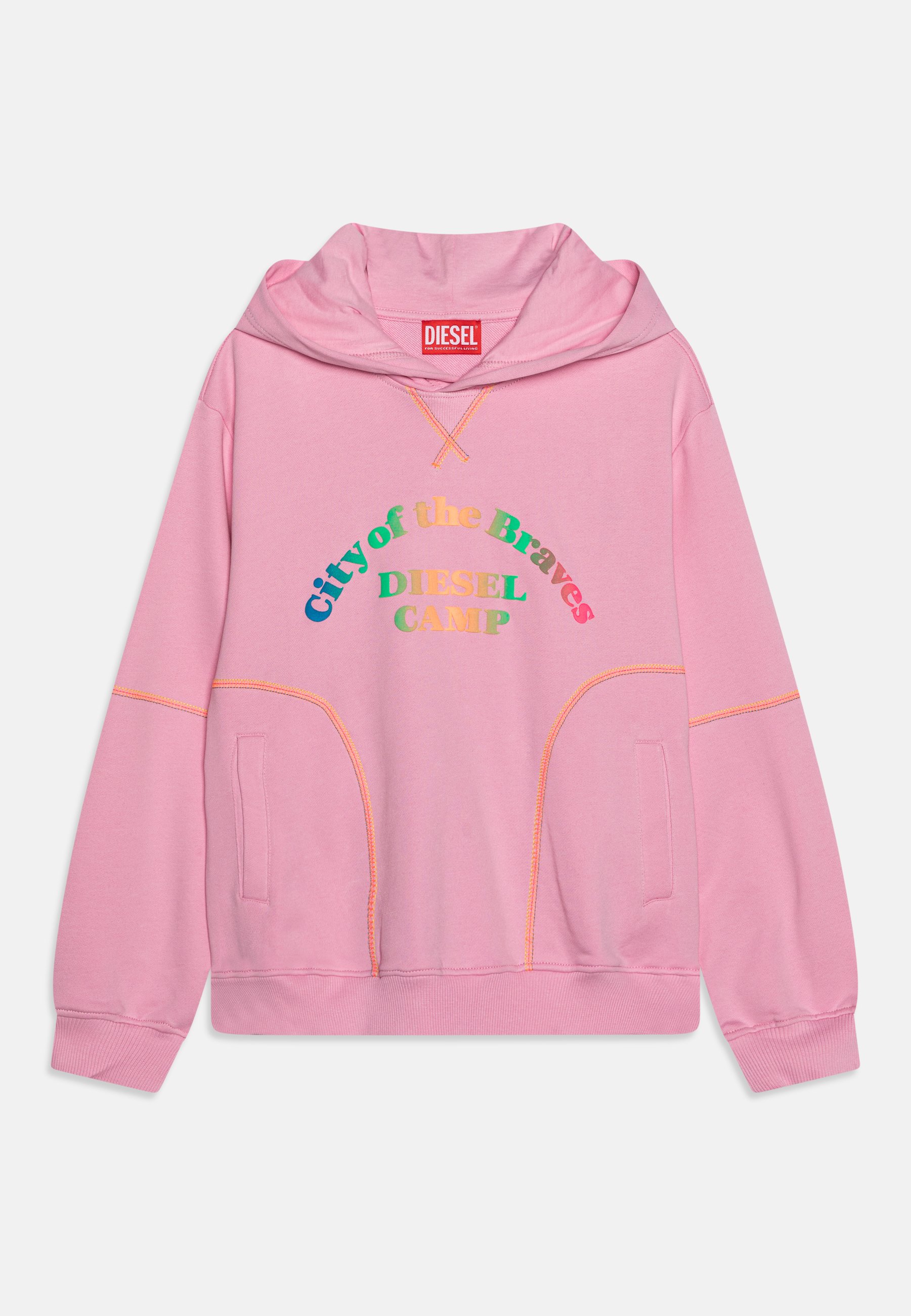 Diesel SDUFFY OVER UNISEX - Sweatshirt - katydid/pink