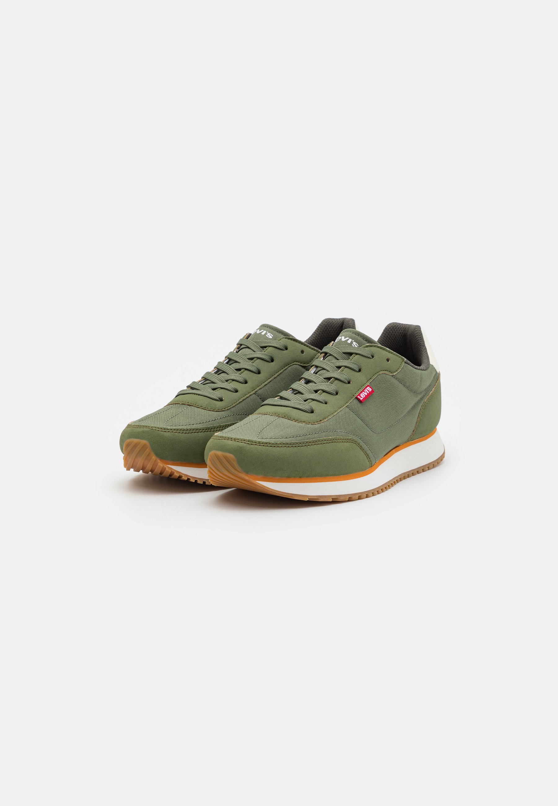 Levi's® STAG RUNNER - Trainers - dark khaki/khaki