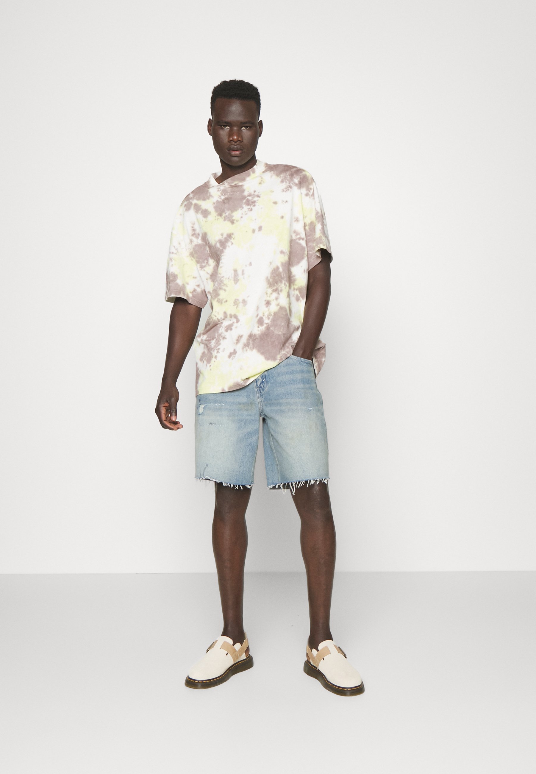 Levi's® SILVERTAB LOOSE SHORT - Denim shorts - z3684   black worn i-0004/light-blue denim