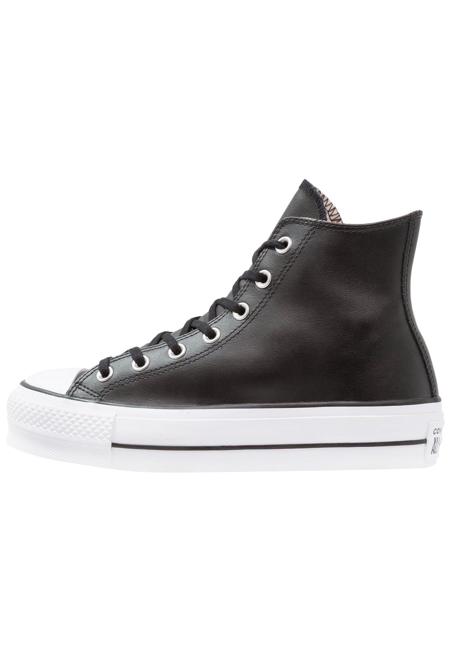 Converse CHUCK TAYLOR ALL STAR LIFT CLEAN - High-top trainers - black/white/black