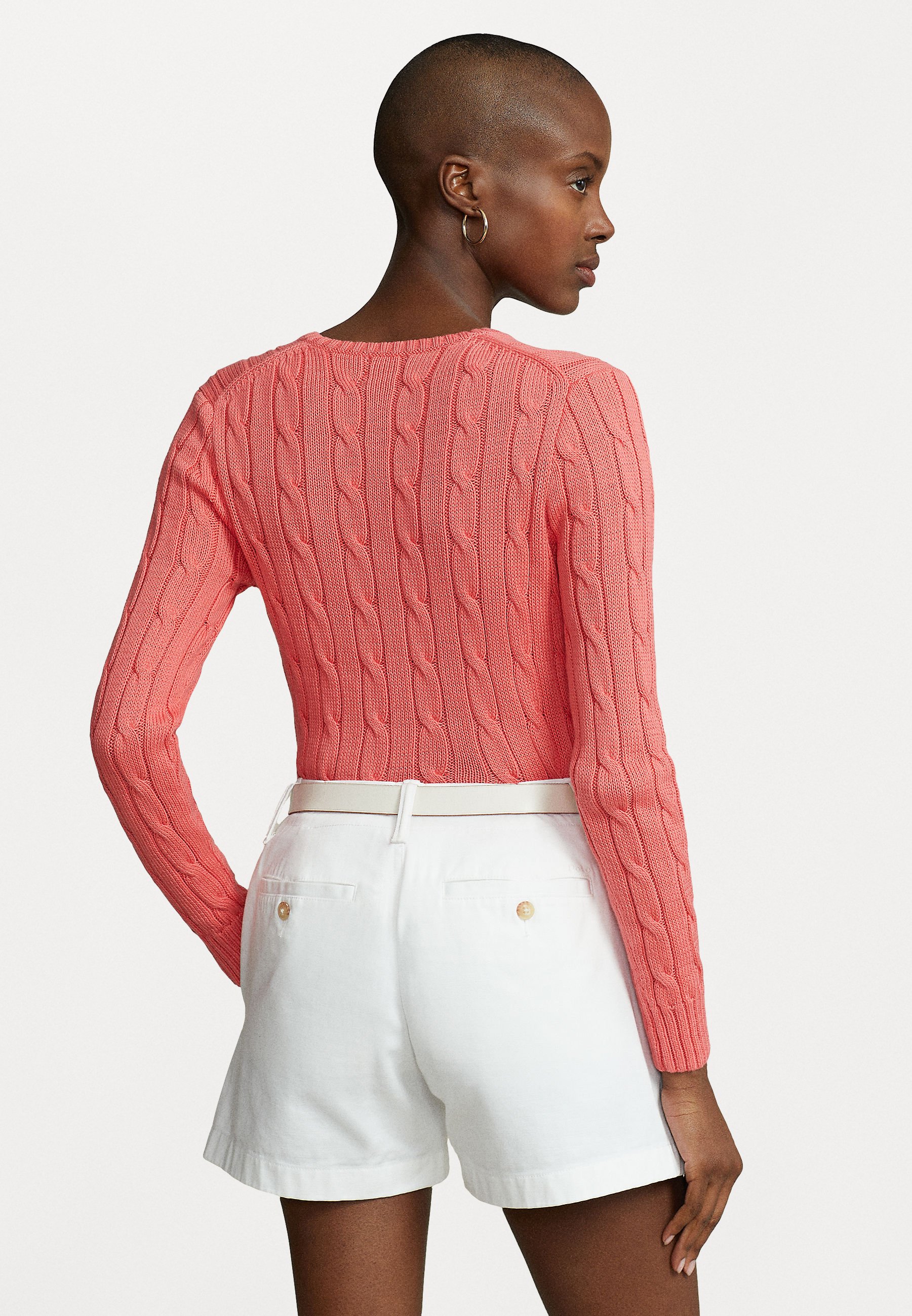 Polo Ralph Lauren KIMBERLY LONG SLEEVE - Jumper - ruby coral/light red
