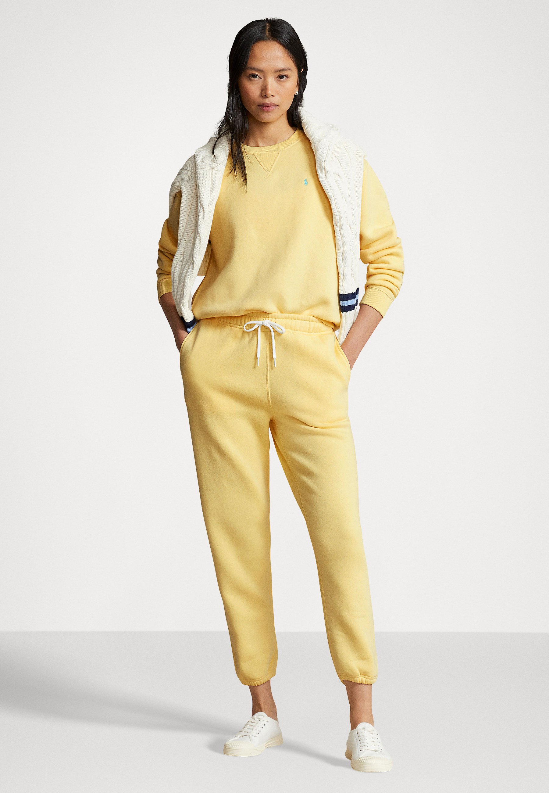 Polo Ralph Lauren ANKLE ATHLETIC - Tracksuit bottoms - wicket yellow/yellow