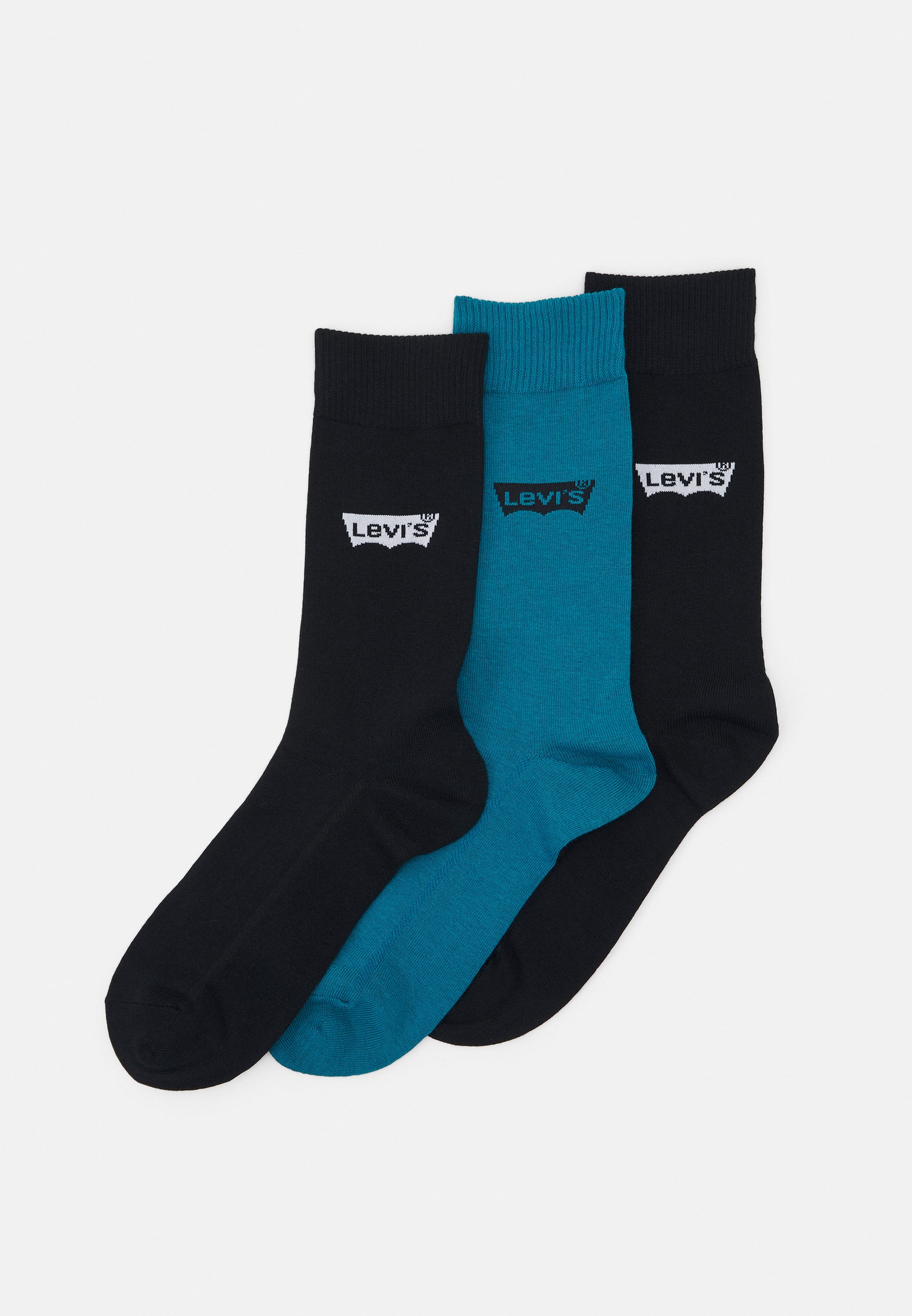 Levi's® REGULAR CUT BATWING LOGO RECYCLED 3 PACK - Socks - ocean depths/teal