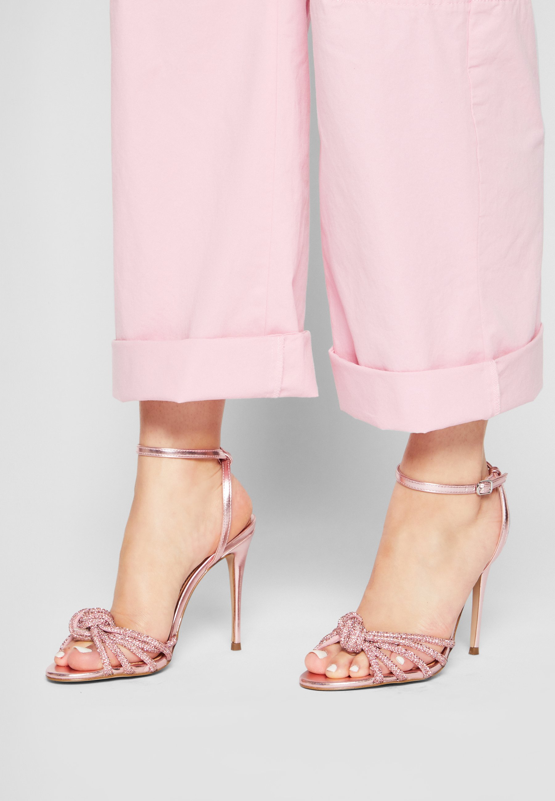 Steve Madden BEDAZZLE - High heeled sandals - blush/nude