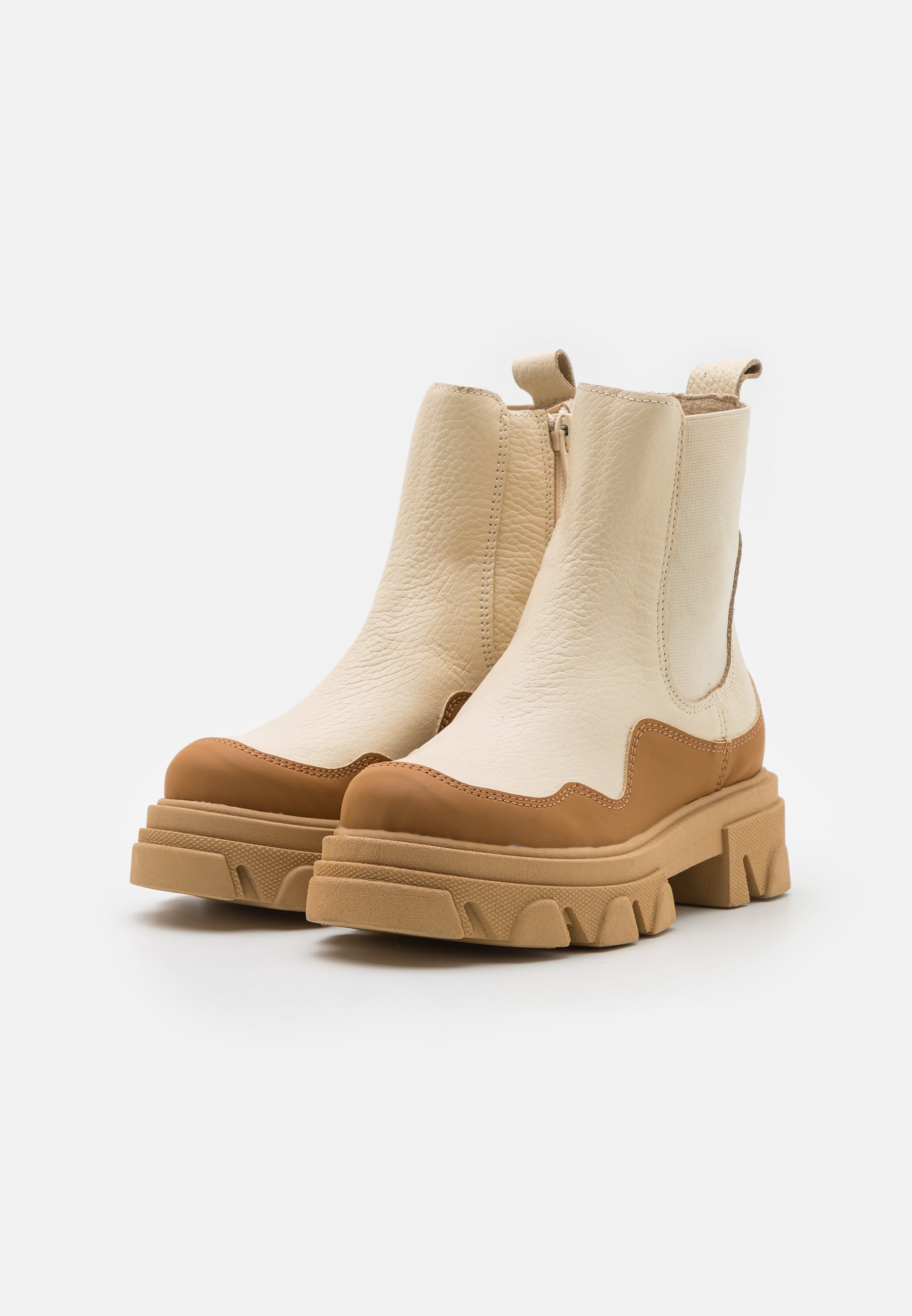 Steve Madden JMERILYN - Platform ankle boots - bone/off-white