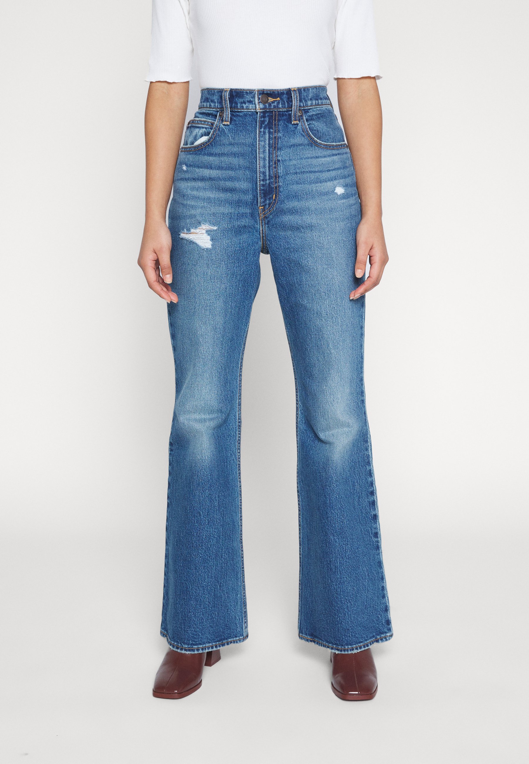 Levi's® 70S HIGH FLARE - Flared Jeans - take it out/destroyed denim