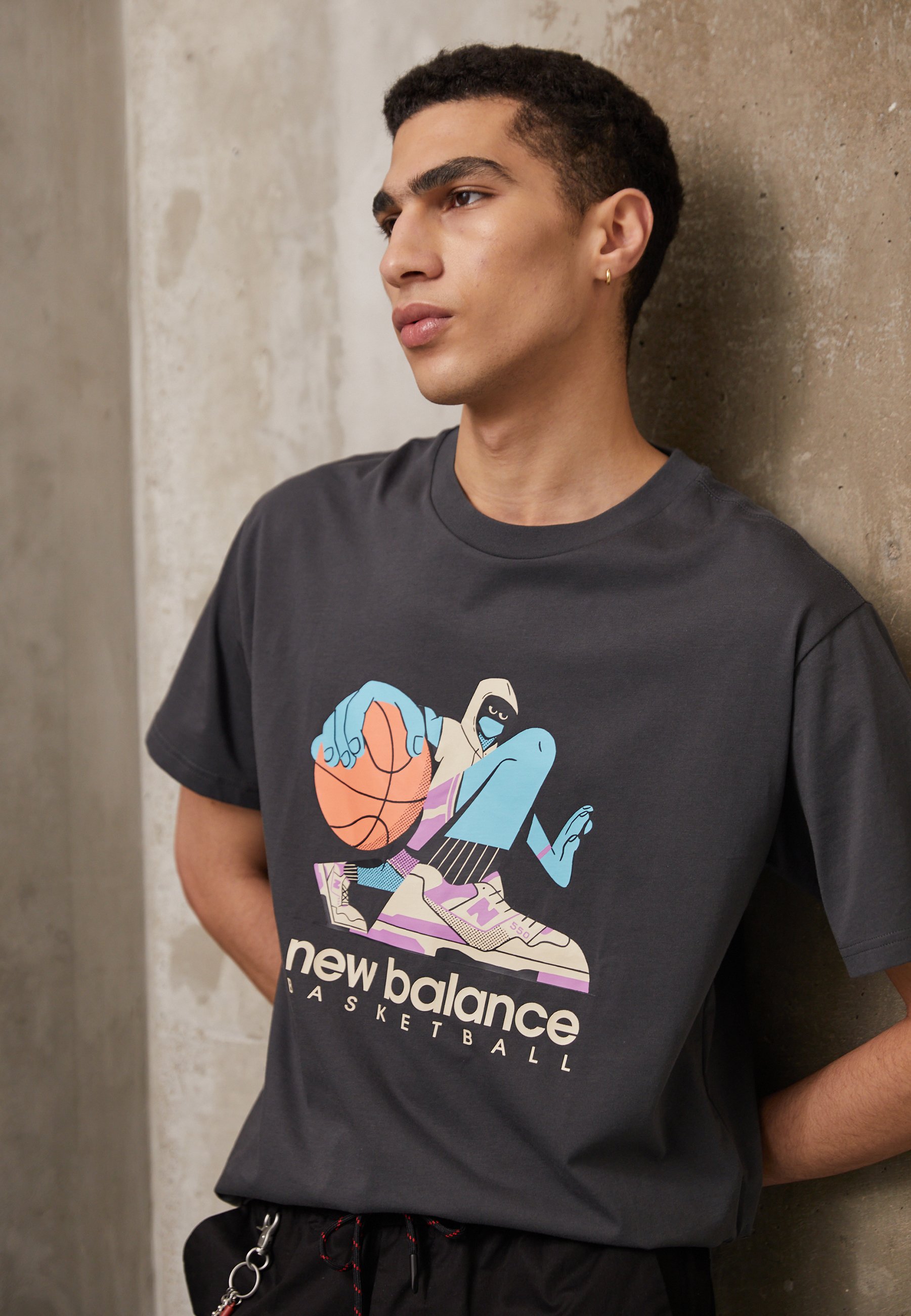 NB HOOPS ARTIST PACK - Print T-shirt - black